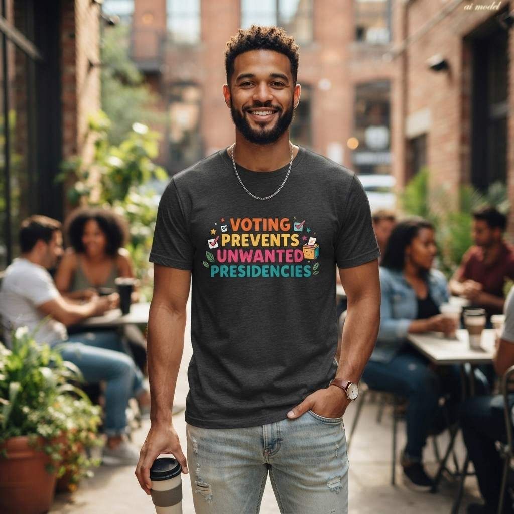 Voting Prevents Unwanted Presidencies T-Shirt | Pro Democracy Tee
