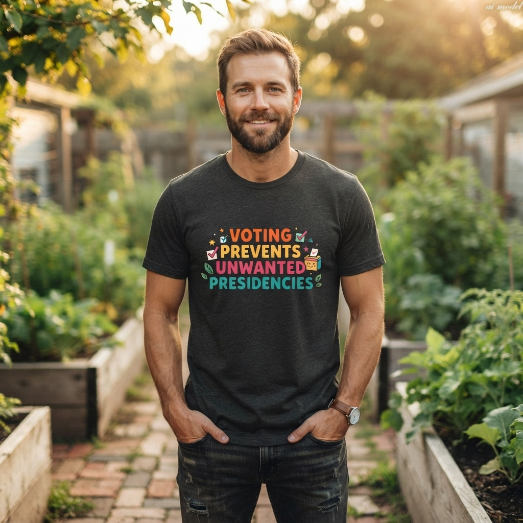 Voting Prevents Unwanted Presidencies T-Shirt | Pro Democracy Tee