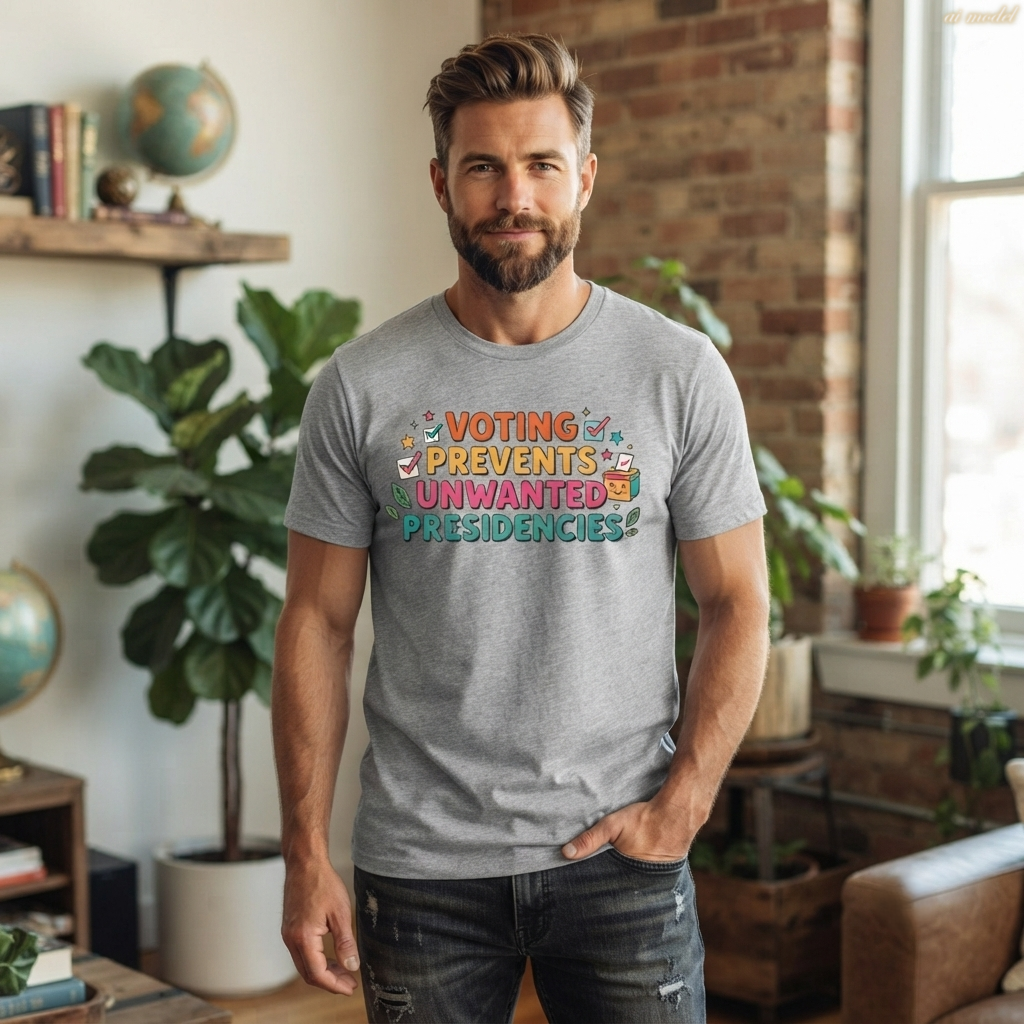 Voting Prevents Unwanted Presidencies T-Shirt | Pro Democracy Tee