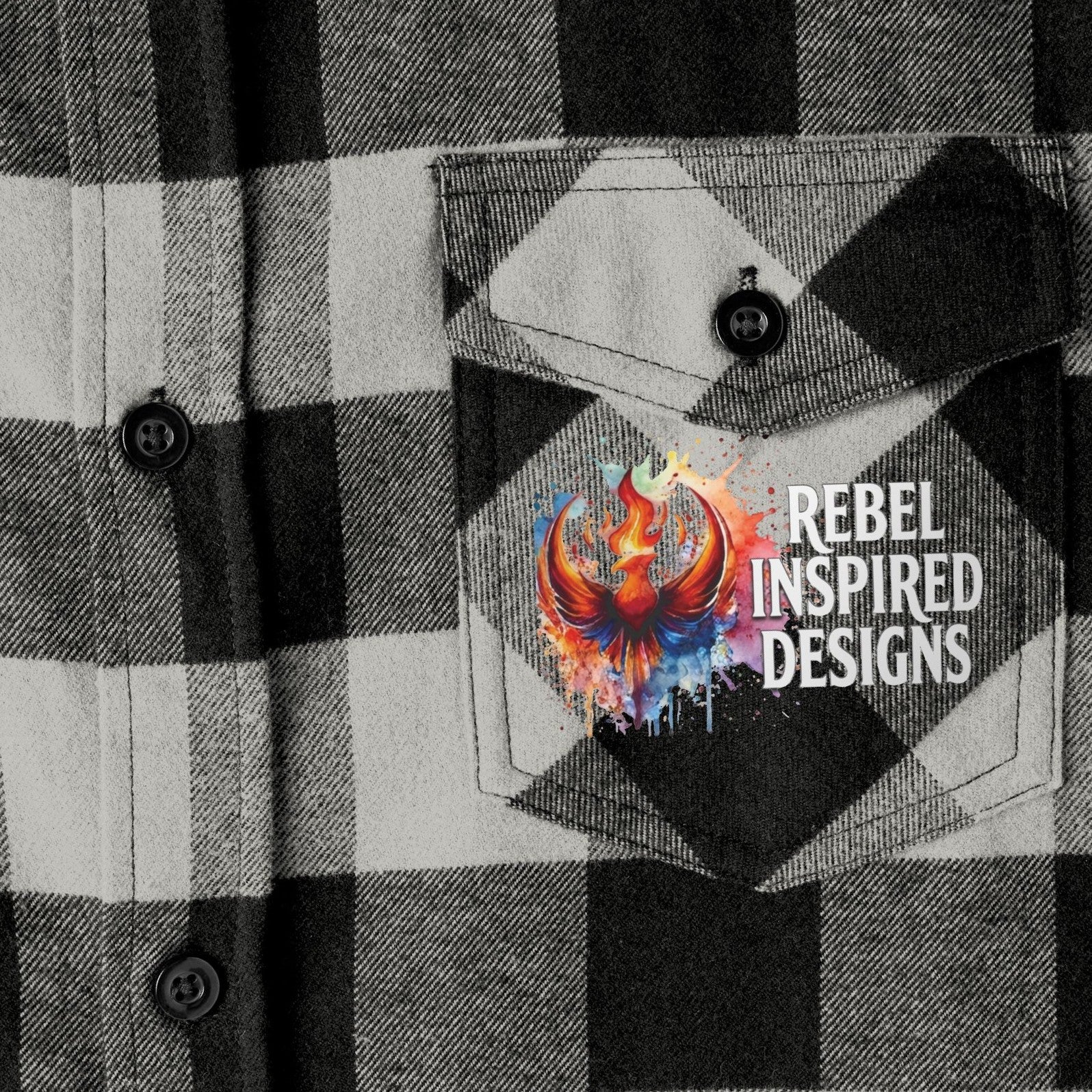 Together We Rise Flannel Shirt | Two-Sided Inspirational Buffalo Check Button-Up