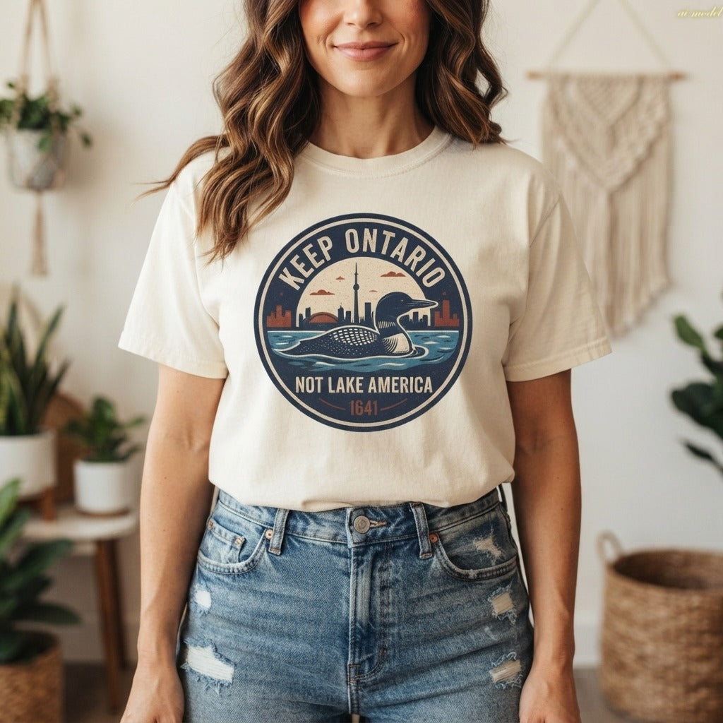 Keep Ontario Not Lake America T-shirt | Loon Canada Pride Tee