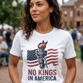 No Kings in America T-Shirt | Patriotic Liberty Graphic Tee | Activist Protest Top