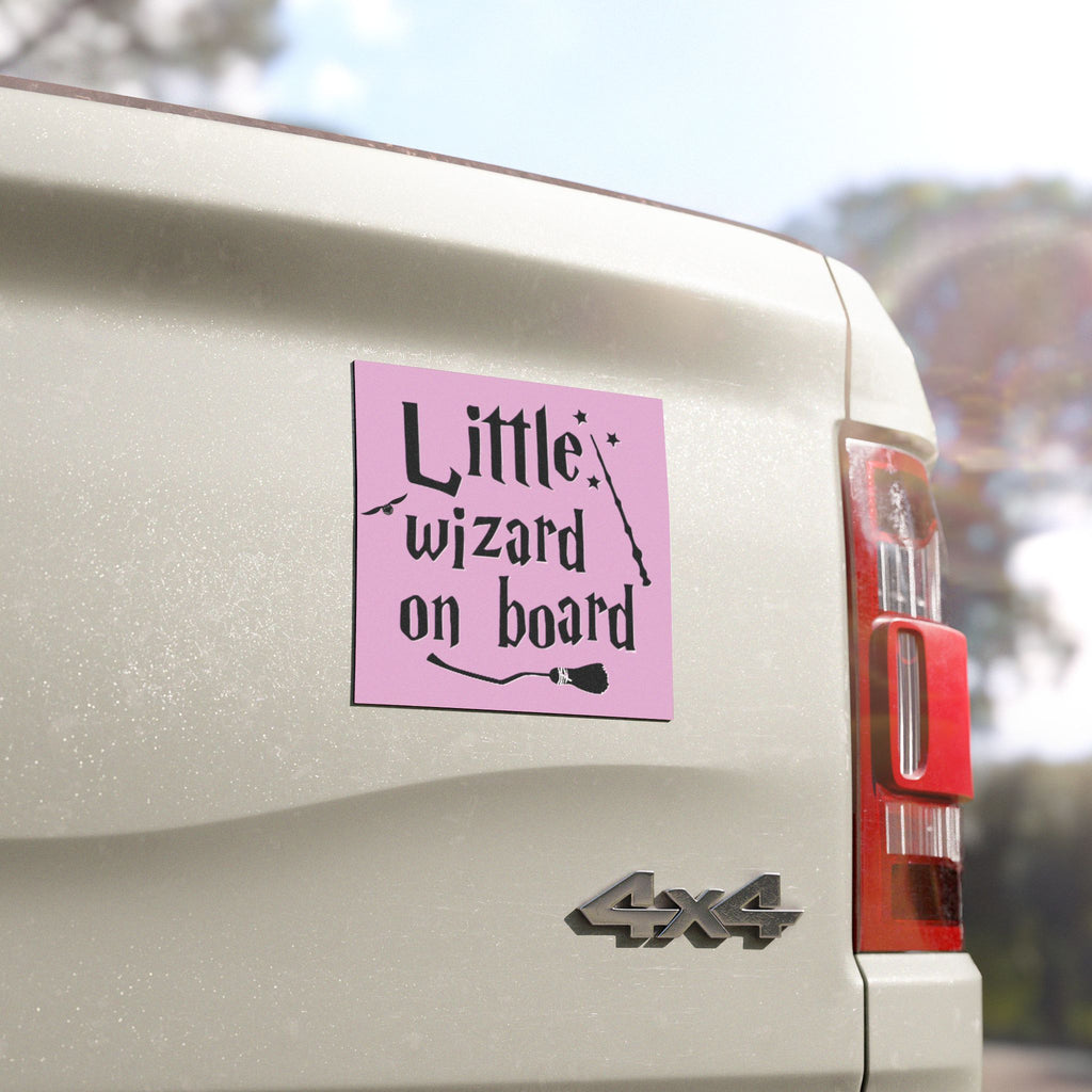 Little Wizard On Board Car Magnet | Magical Baby Sign | Baby Shower Gift