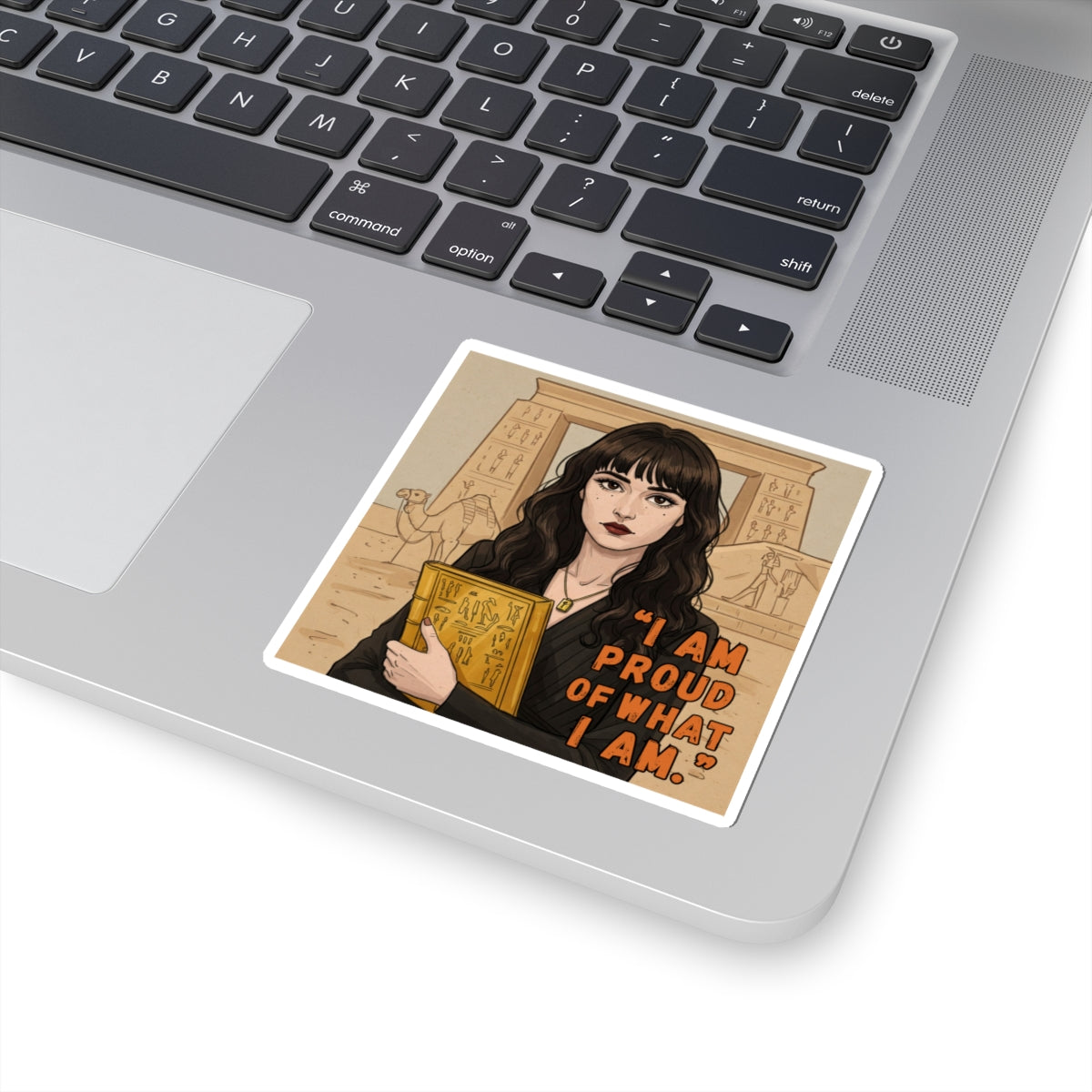 I Am Proud of What I Am Kiss-Cut Sticker | Empowered Woman Gift