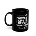 Never Give Up Never Surrender Coffee Cup | Sci-Fi Inspired Mug | Geek Gift