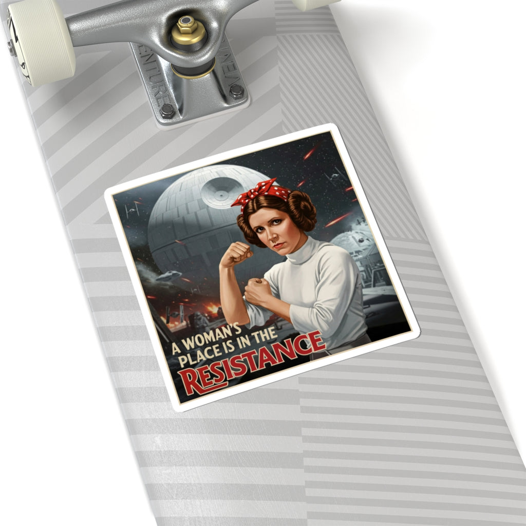 A Woman's Place is in the Resistance Stickers, Women's Rights Decals, Rebel Gifts