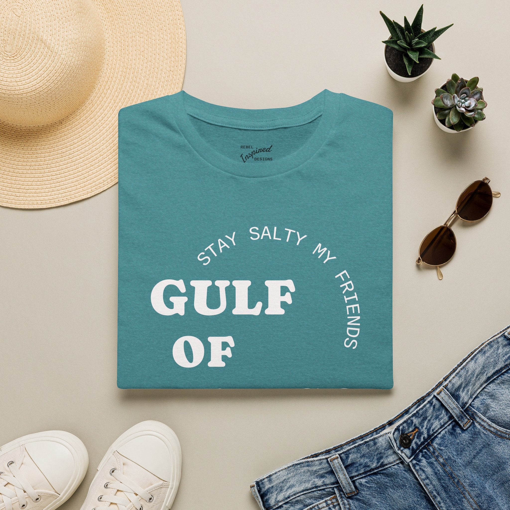 Stay Salty Unisex Shirt, Gulf of Mexico Forever T-Shirt, Coastal Humor Clothing, Protest Top