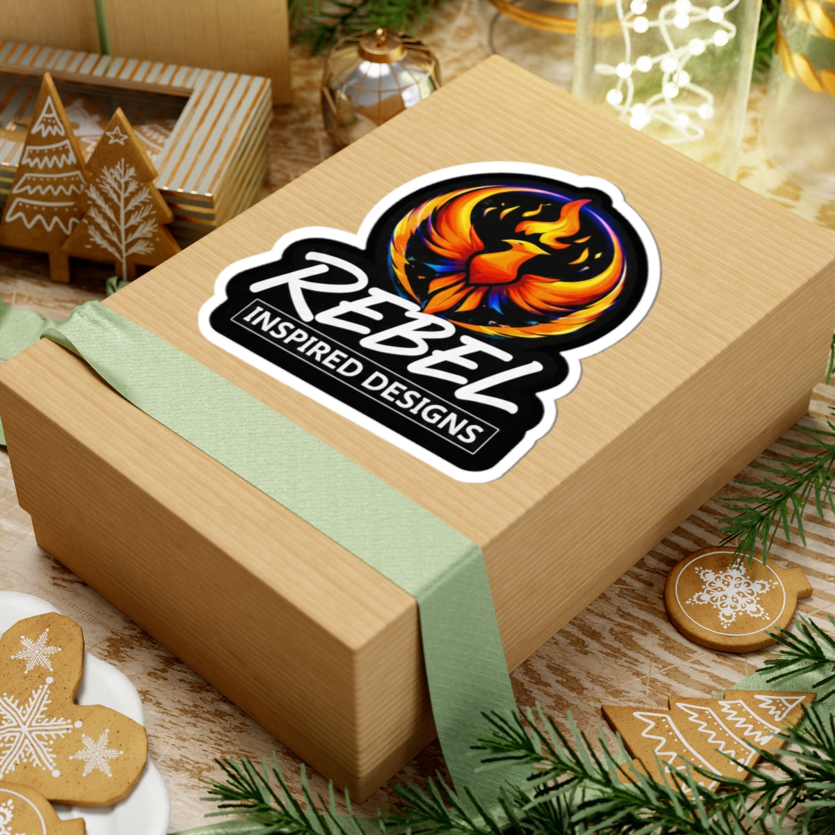 Rebel Inspired Designs Kiss-Cut Sticker | Phoenix Flame Logo sticker