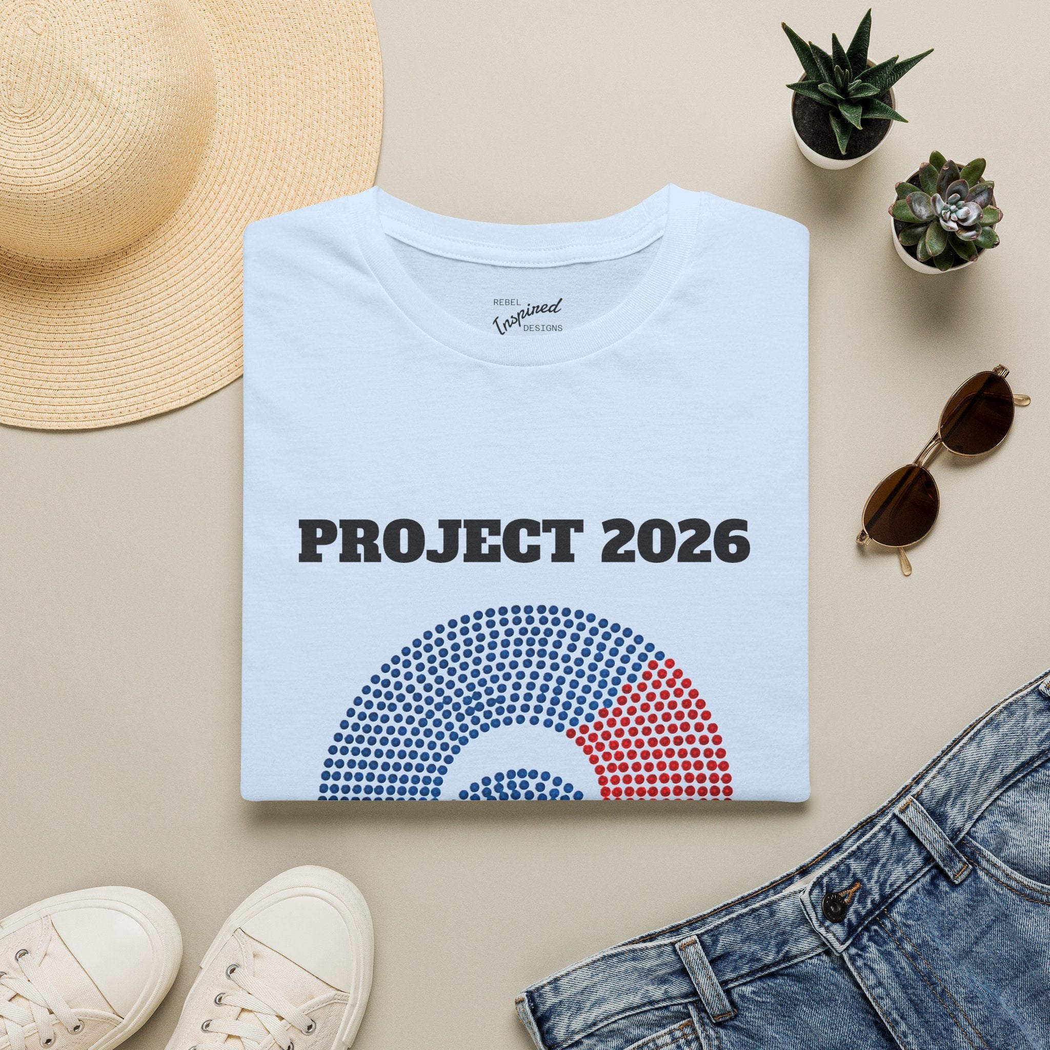Project 2026 Unisex T-Shirt, Make America Safe Again, Congressional Map Tee