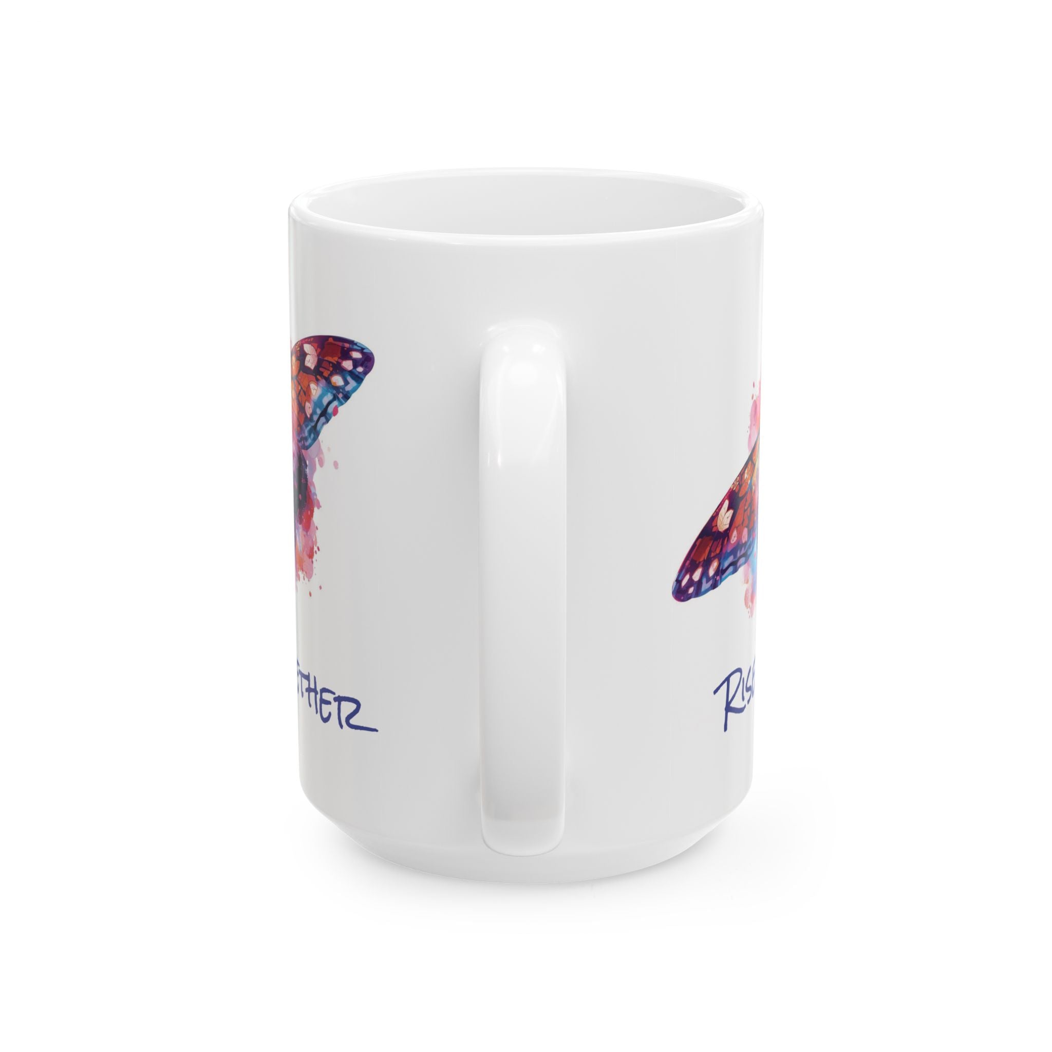 Butterfly Rise Together Coffee Mug | Inspirational Ceramic Mug 11oz 15oz | Activist Gift
