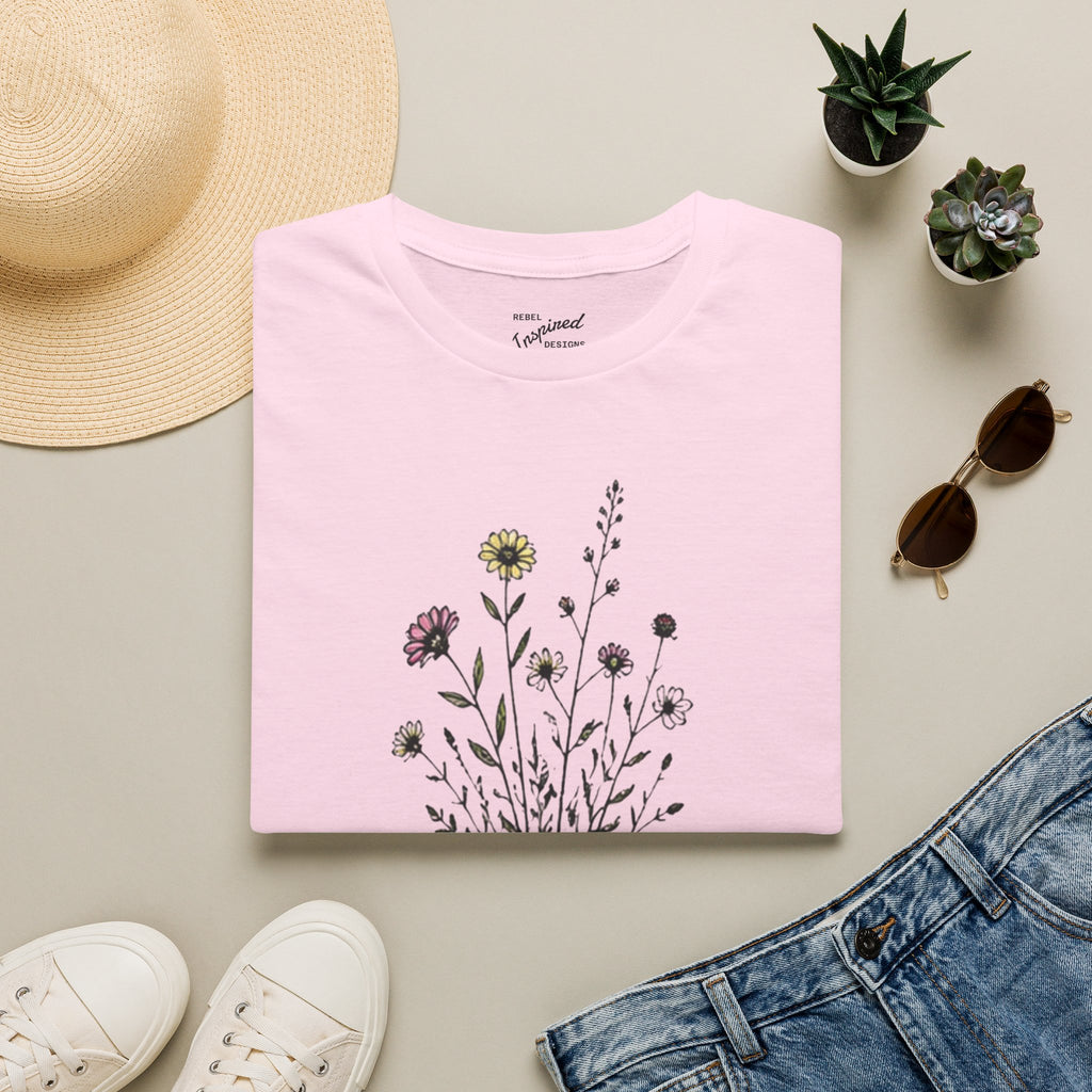Grow Through Resistance T-Shirt | Wildflower Activist Shirt | Subtle Resistance Tee | Empowerment Gift