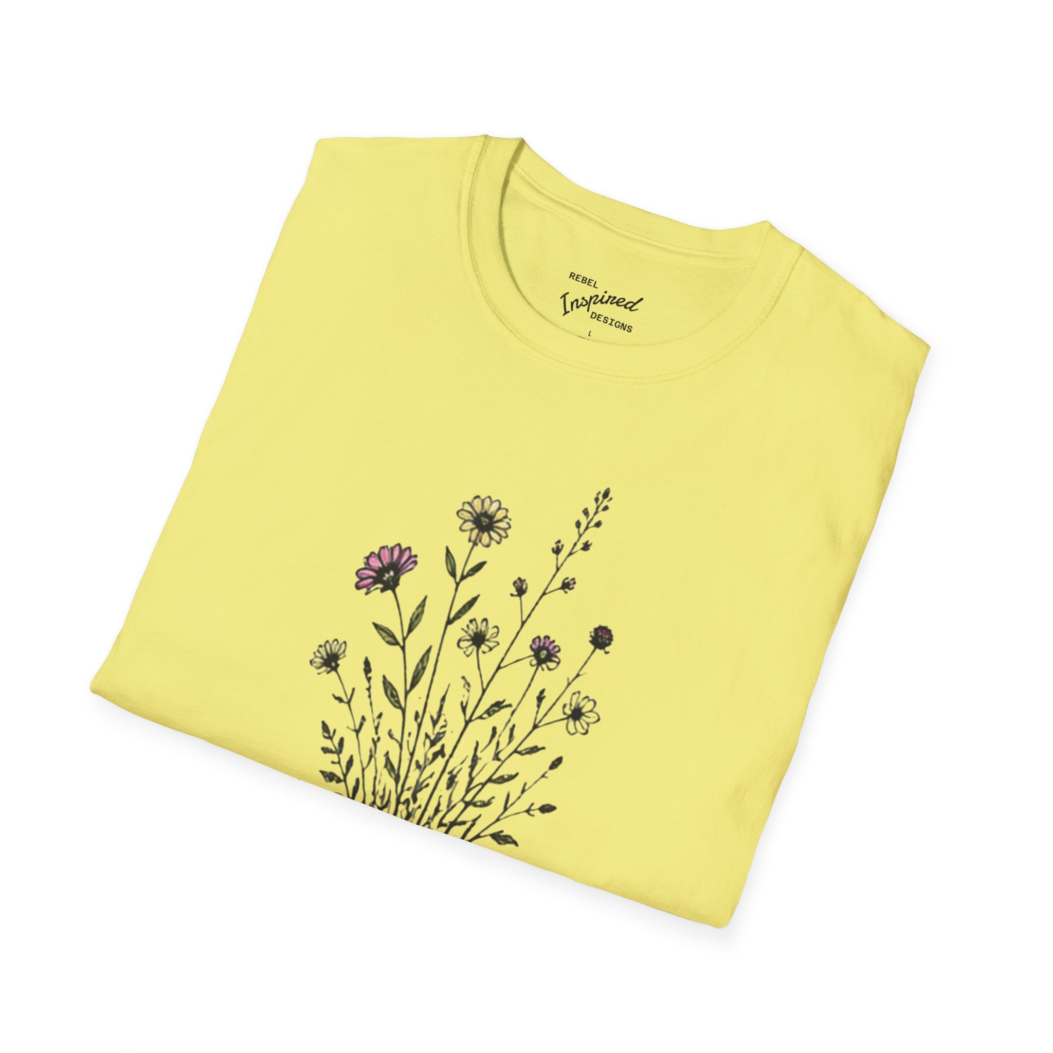 Grow Through Resistance T-Shirt | Wildflower Activist Shirt | Subtle Resistance Tee | Empowerment Gift