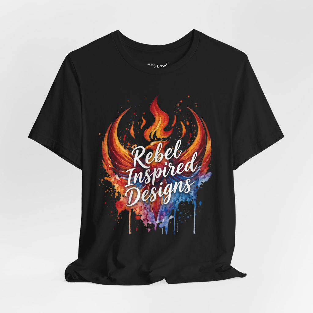 Fiery Phoenix Paint Splash Tee | Rebel Inspired Designs Graphic T-Shirt