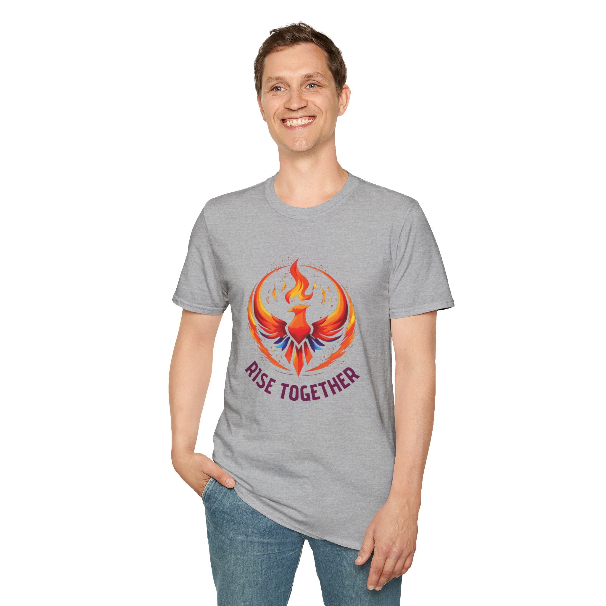 Phoenix Rise Together T-Shirt | Activist Empowerment Graphic Tee