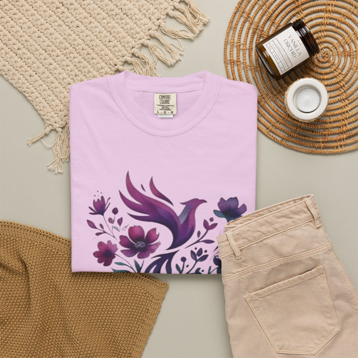 Radicalized by Basic Decency T-shirt | Floral Phoenix Graphic Tee | Activist Gift
