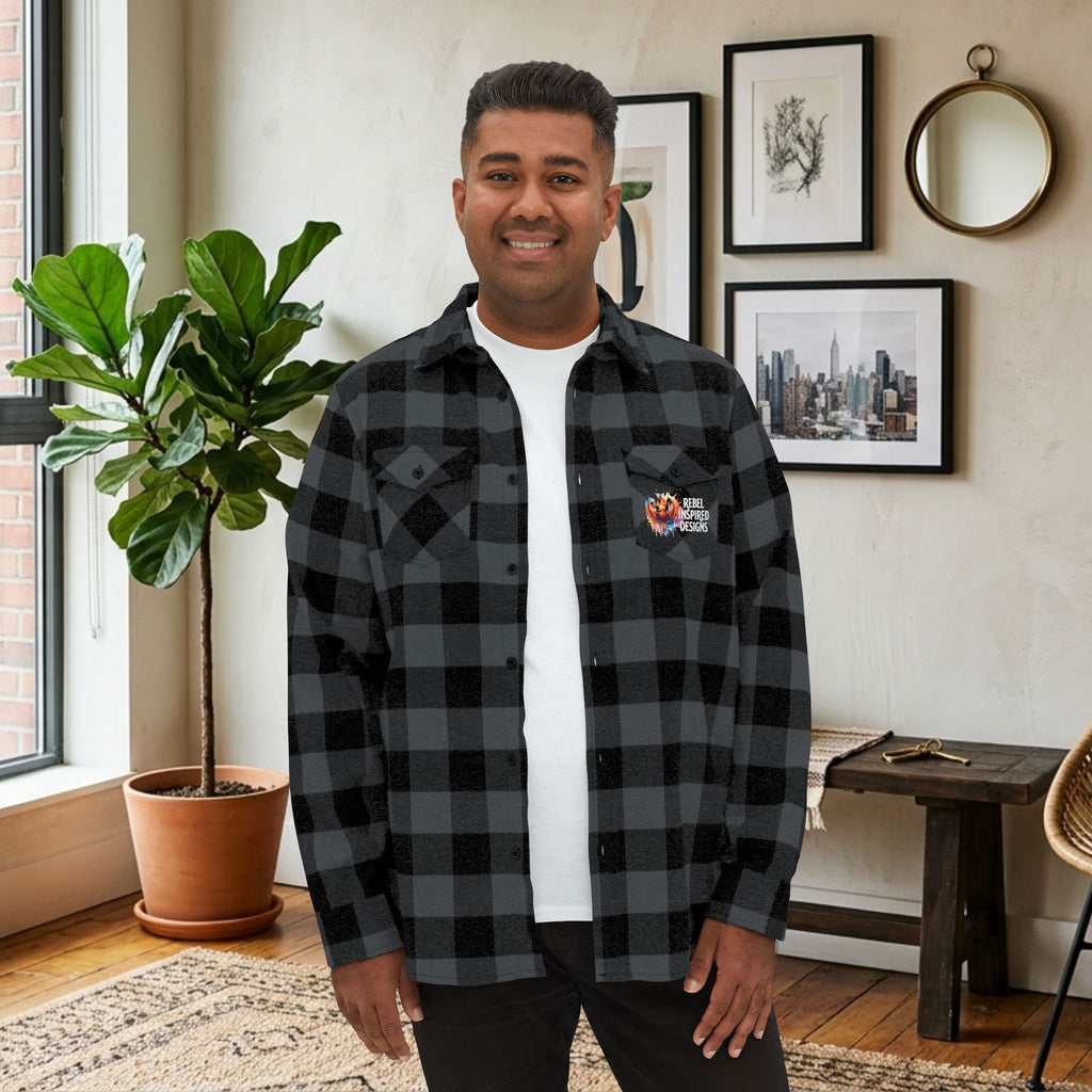 Together We Rise Flannel Shirt | Two-Sided Inspirational Buffalo Check Button-Up