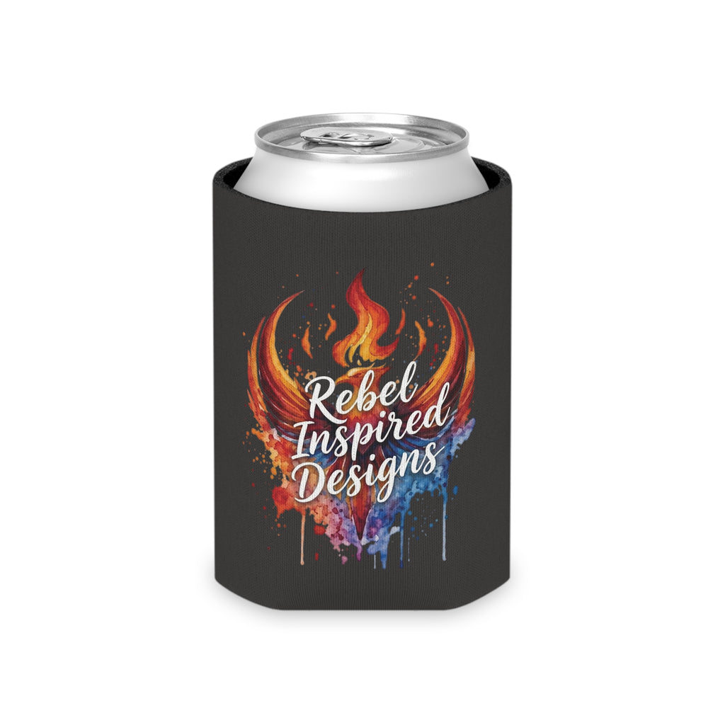 Rebel Inspired Designs Can Cooler | Phoenix Fire Splash Drink Sleeve