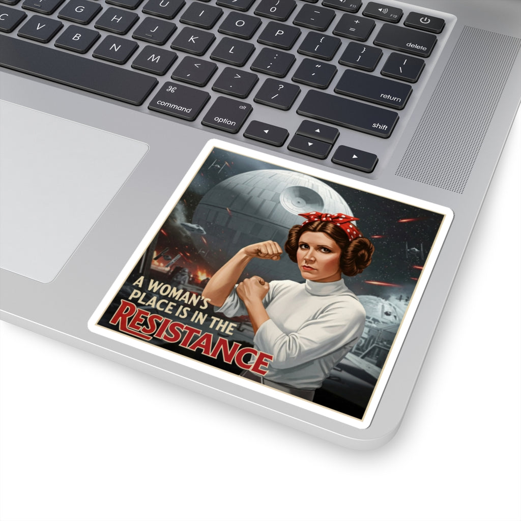 A Woman's Place is in the Resistance Stickers, Women's Rights Decals, Rebel Gifts