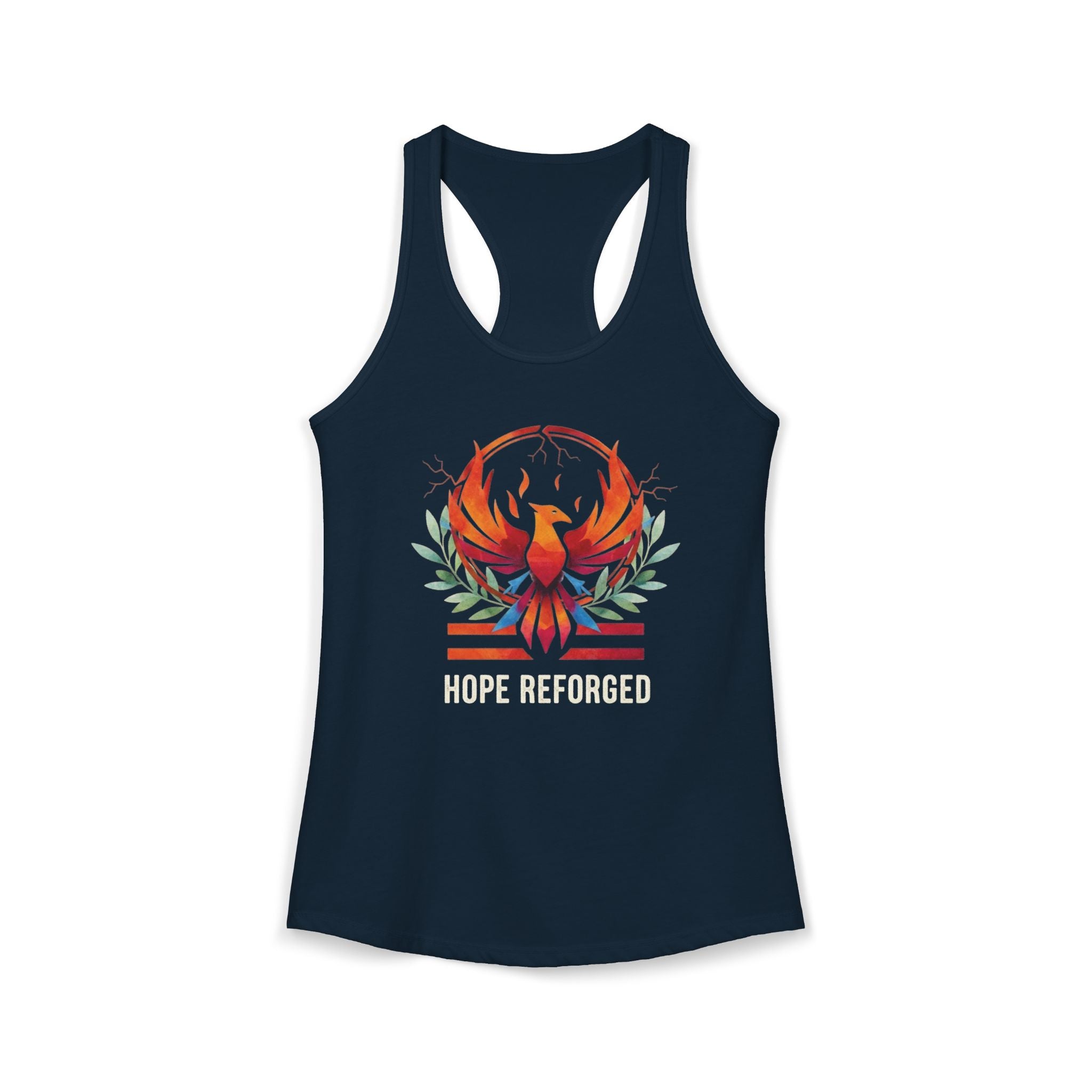 Hope Reforged Tank Top | Rising Phoenix Racerback Tee | Women's Empowerment Gift