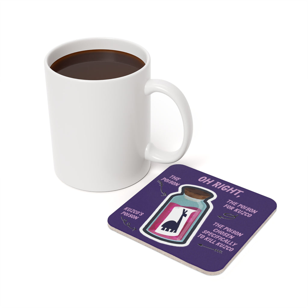 Poison Llama Coasters | Animated Movie Drink Coaster | Gift Under 15