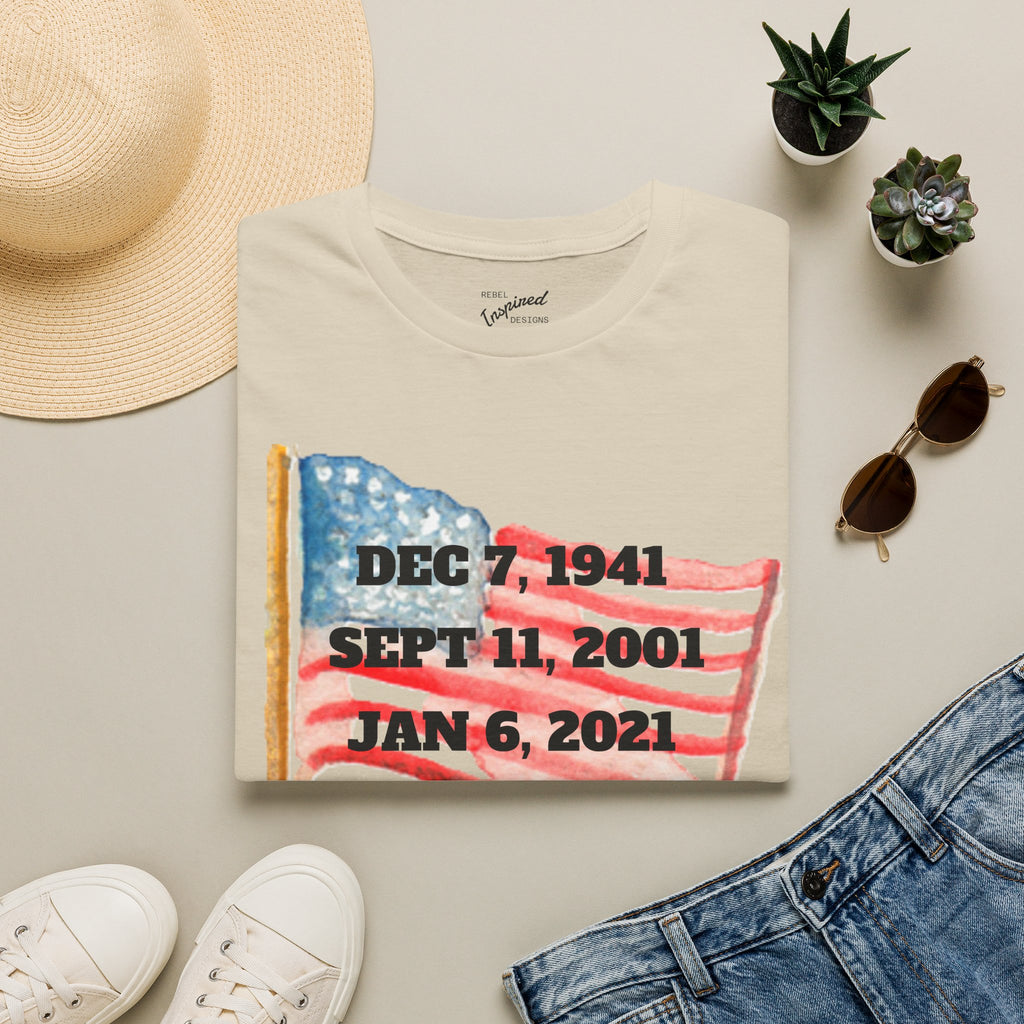 Never Forget T-Shirt, American History Tee, Patriotic Activist Gift