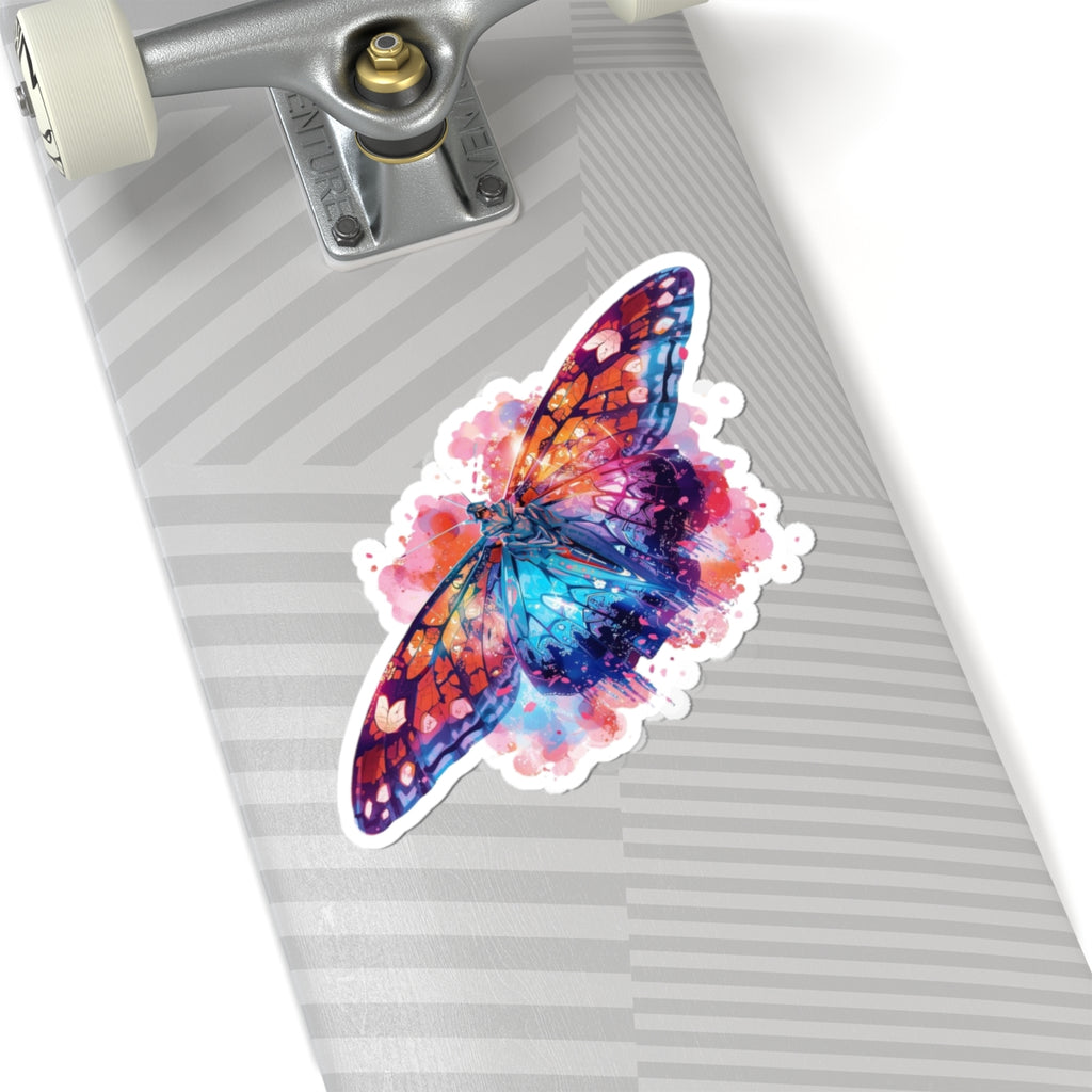 Butterfly Effect Kiss-Cut Sticker | Colorful Watercolor Laptop Decal | Activist Gift
