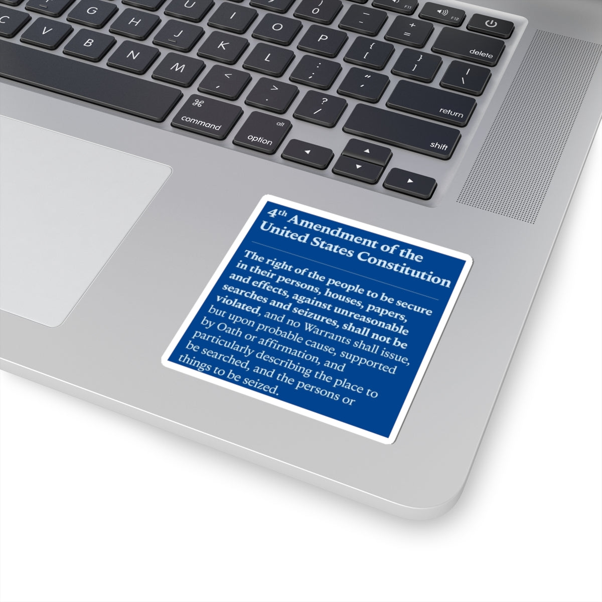 4th Amendment Kiss-Cut Stickers, US Constitution Decal, Political Activist Gift