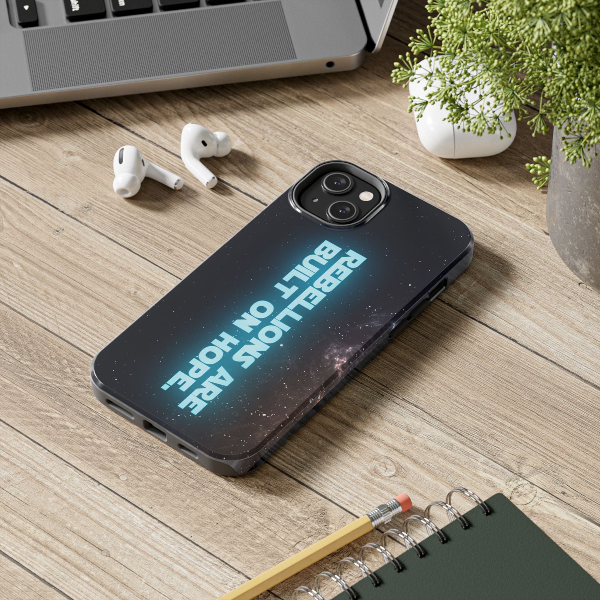 Rebel Phone Case | Rebellions Are Built on Hope iPhone & Android Cover | Sci-Fi Fan Gift