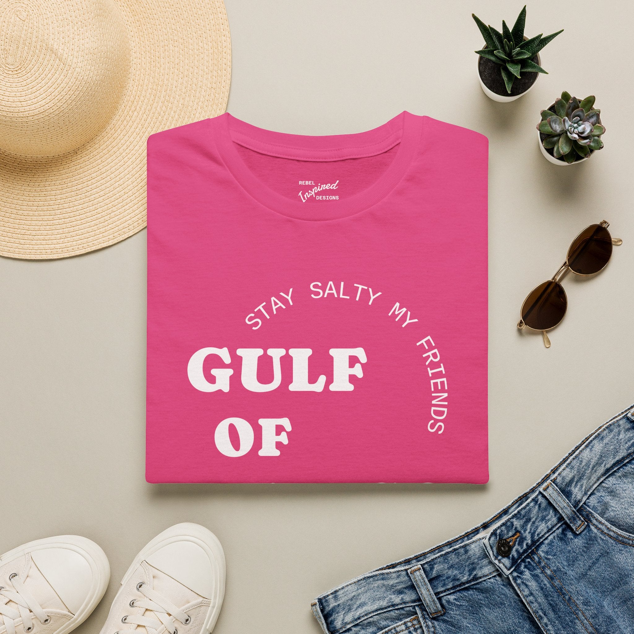 Stay Salty Unisex Shirt, Gulf of Mexico Forever T-Shirt, Coastal Humor Clothing, Protest Top