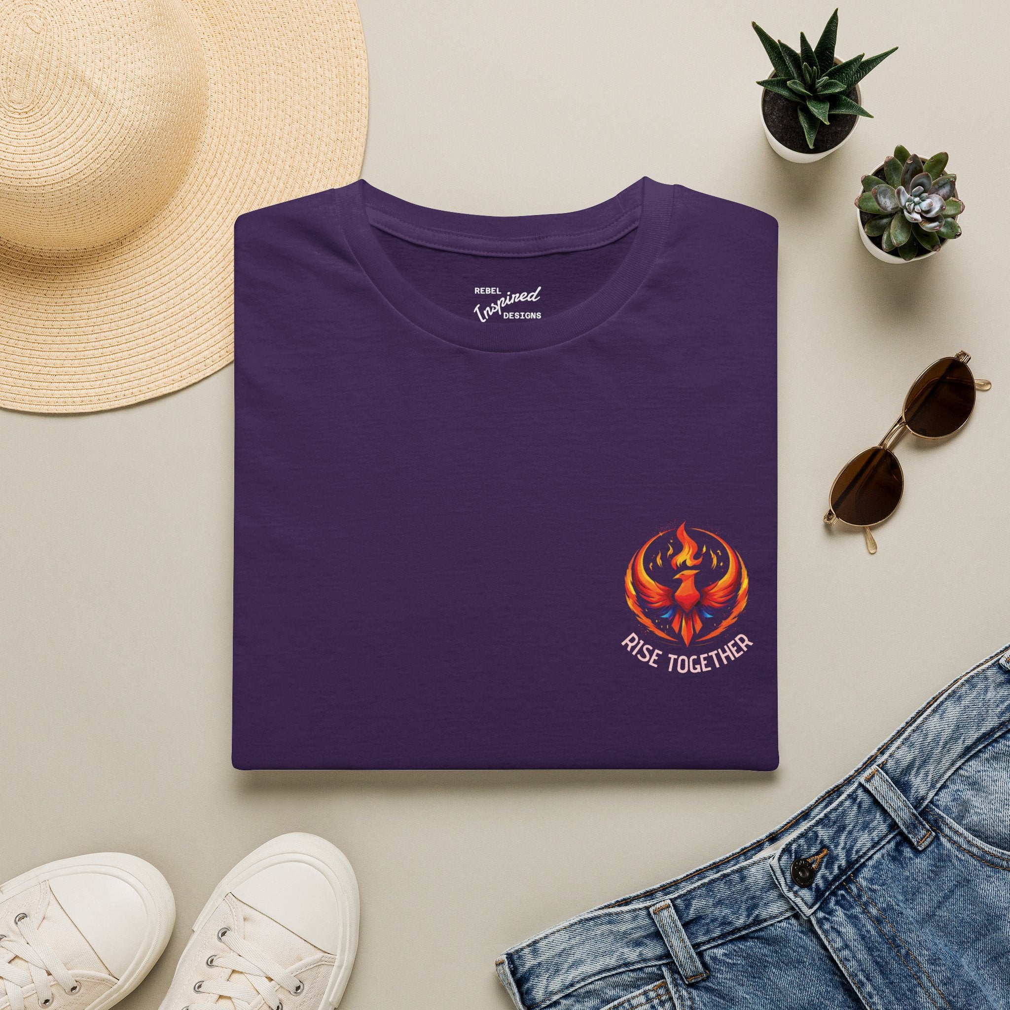 Rise Together T-Shirt | Empowerment Shirt | Rebel Inspired Designs Logo | Activist Gift