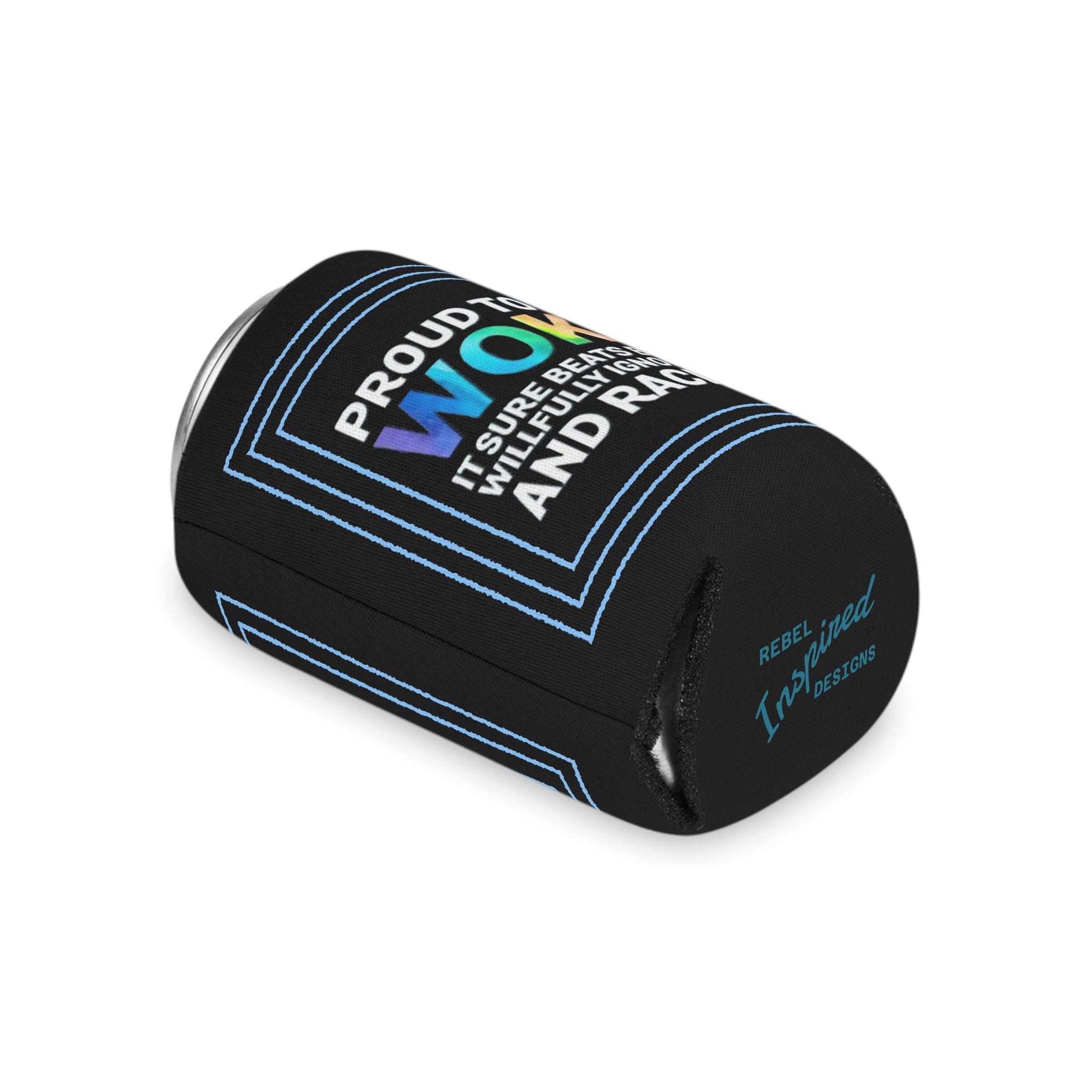 Proud to Be Woke Can Cooler, Anti-Racism Beer Sleeve, Activism Gift