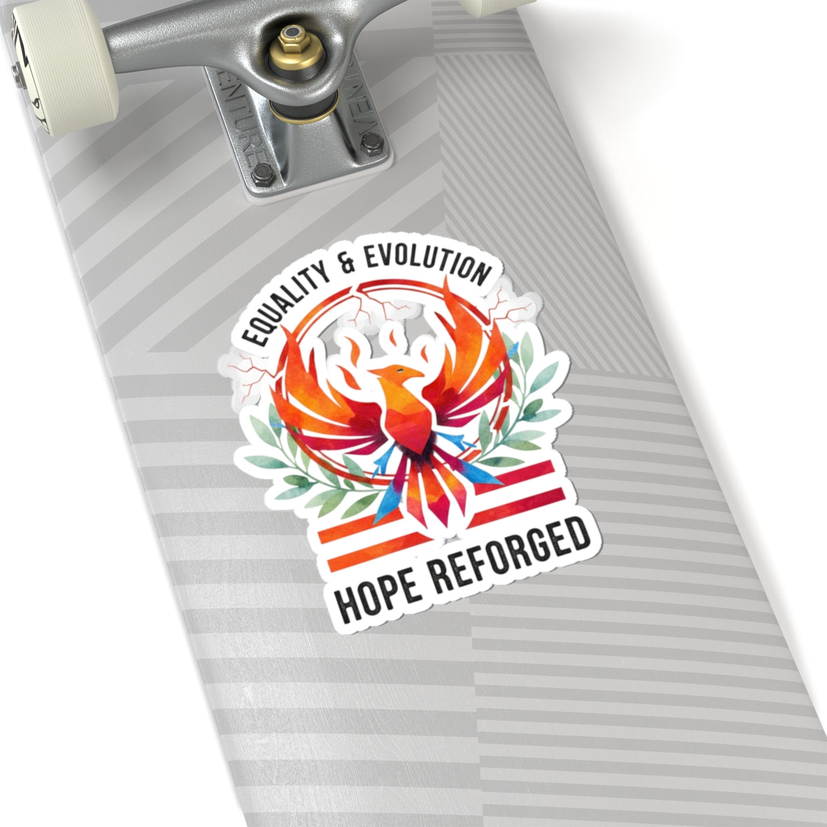 Hope Reforged Sticker | Equality & Evolution Kiss-Cut Sticker | Rising Phoenix Vinyl Decal
