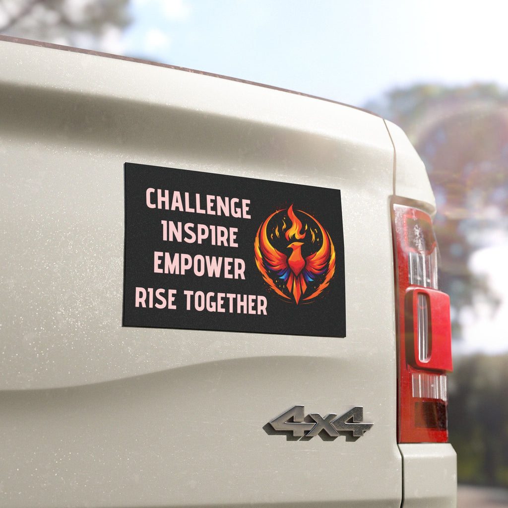 Rise Together Car Magnet | Challenge Inspire Empower Car Magnets | Activist Gift