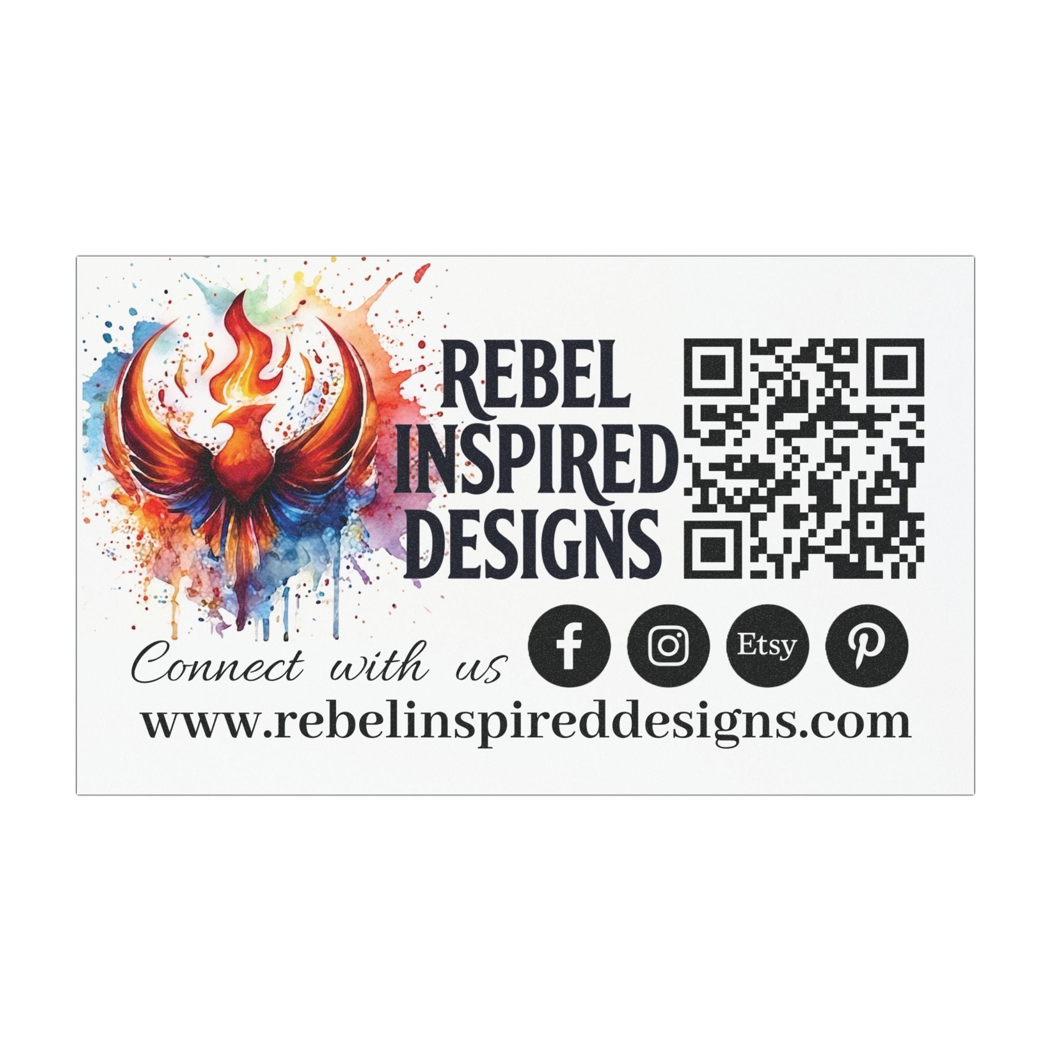 Rebel Inspired Designs Car Magnets | Rising Phoenix Brand Logo Decal
