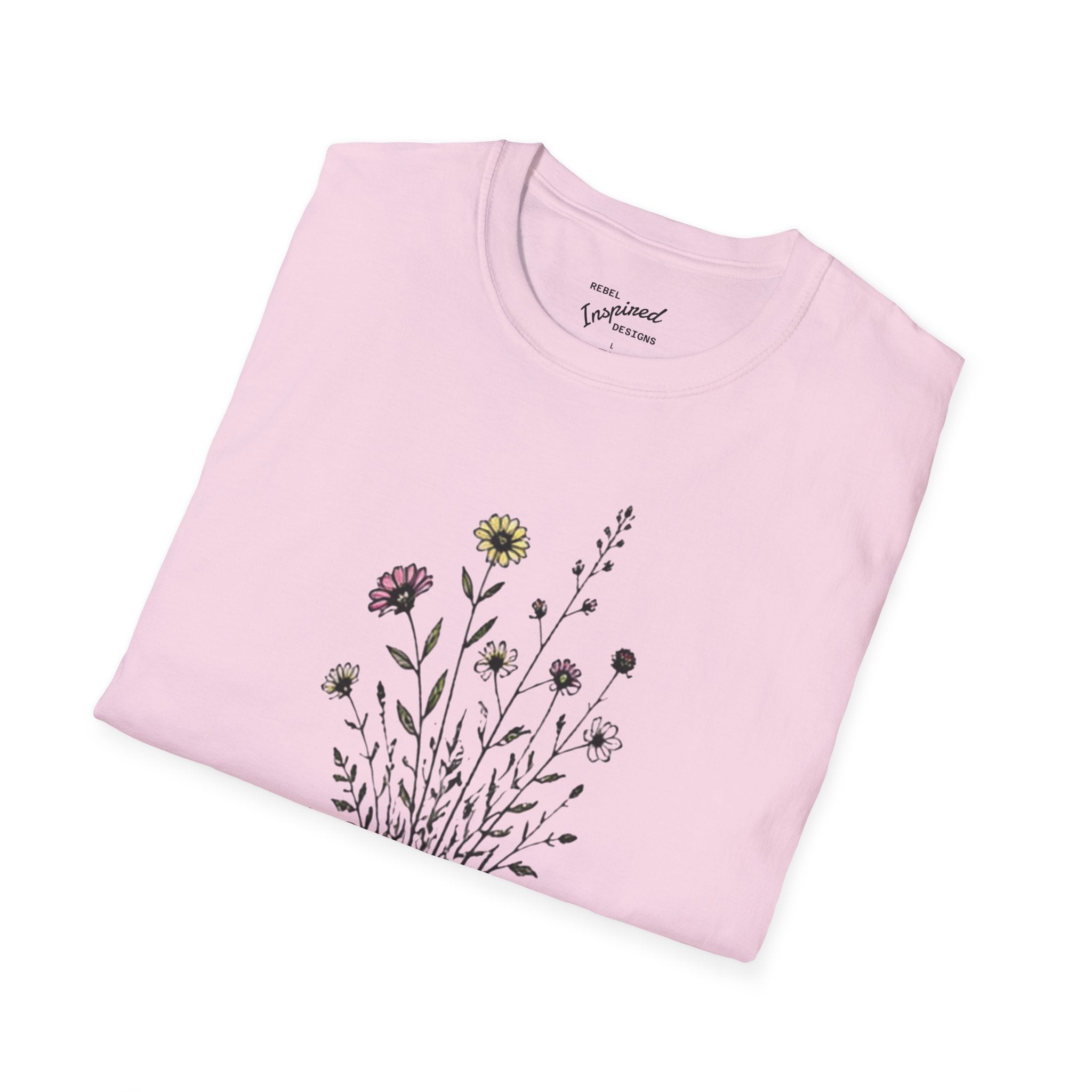 Grow Through Resistance T-Shirt | Wildflower Activist Shirt | Subtle Resistance Tee | Empowerment Gift