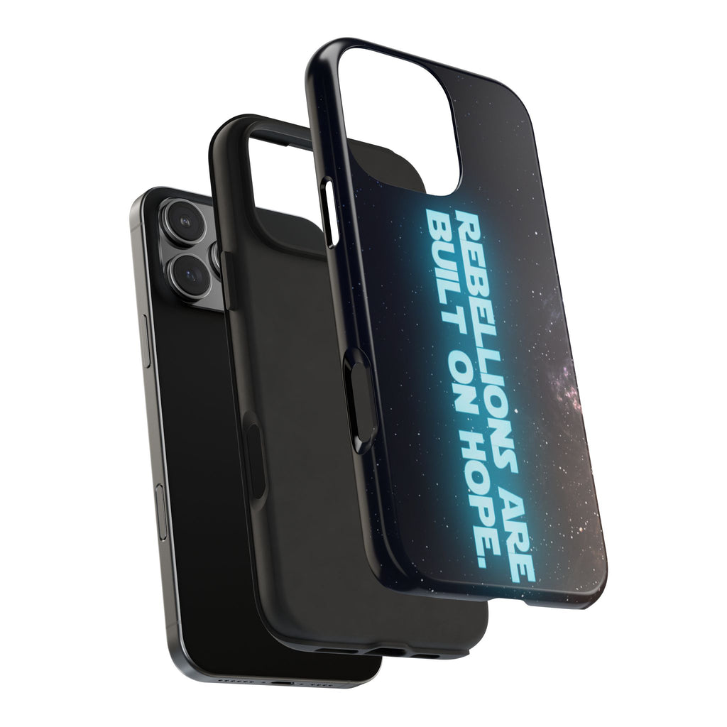 Rebel Phone Case | Rebellions Are Built on Hope iPhone & Android Cover | Sci-Fi Fan Gift
