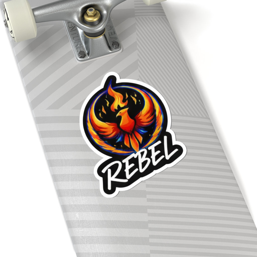 Rising Phoenix Rebel Sticker | Kiss-Cut Vinyl Decal | Rebel Inspired Designs