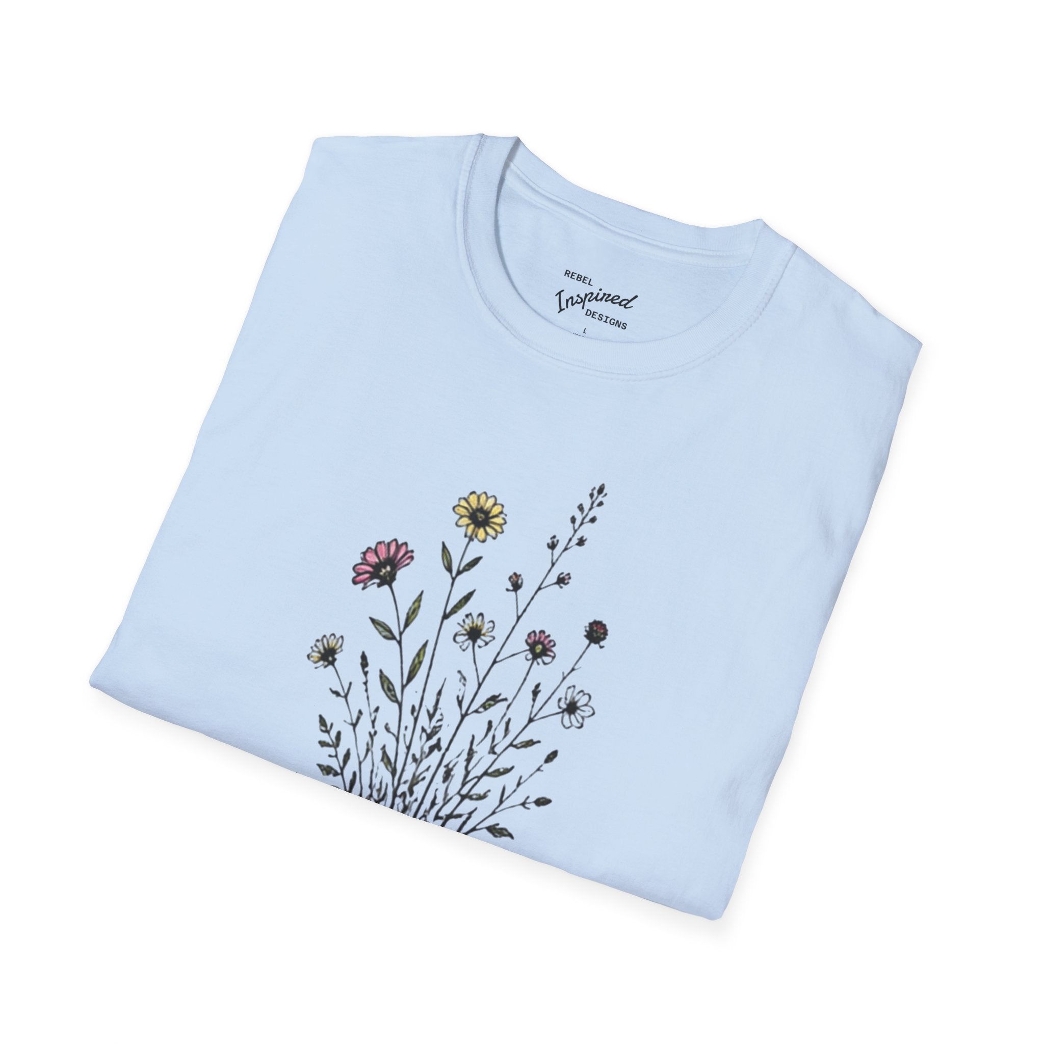 Grow Through Resistance T-Shirt | Wildflower Activist Shirt | Subtle Resistance Tee | Empowerment Gift