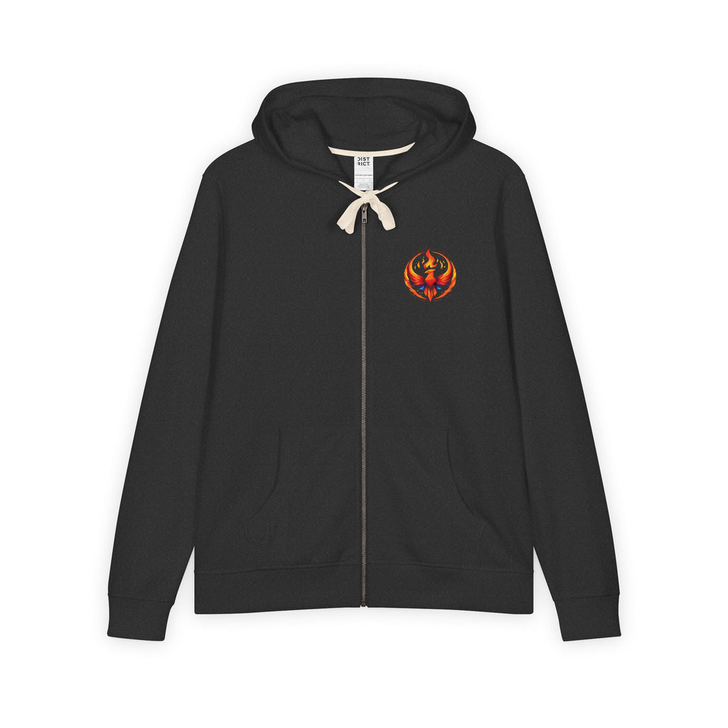 Rising Phoenix Full-Zip Hoodie | Rebel Phoenix Logo Hooded Sweatshirt