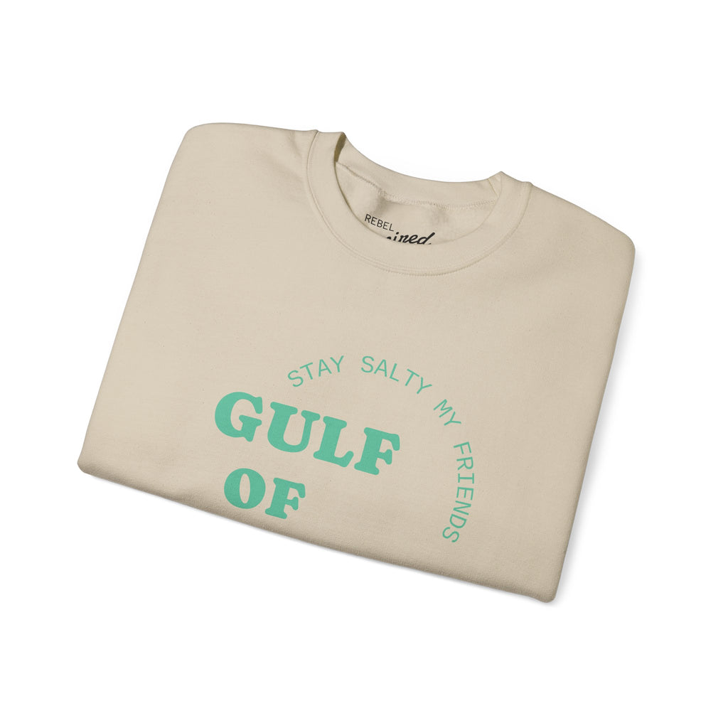 Stay Salty Unisex Sweatshirt, Gulf of Mexico Crewneck, Coastal Humor Vacation Gift