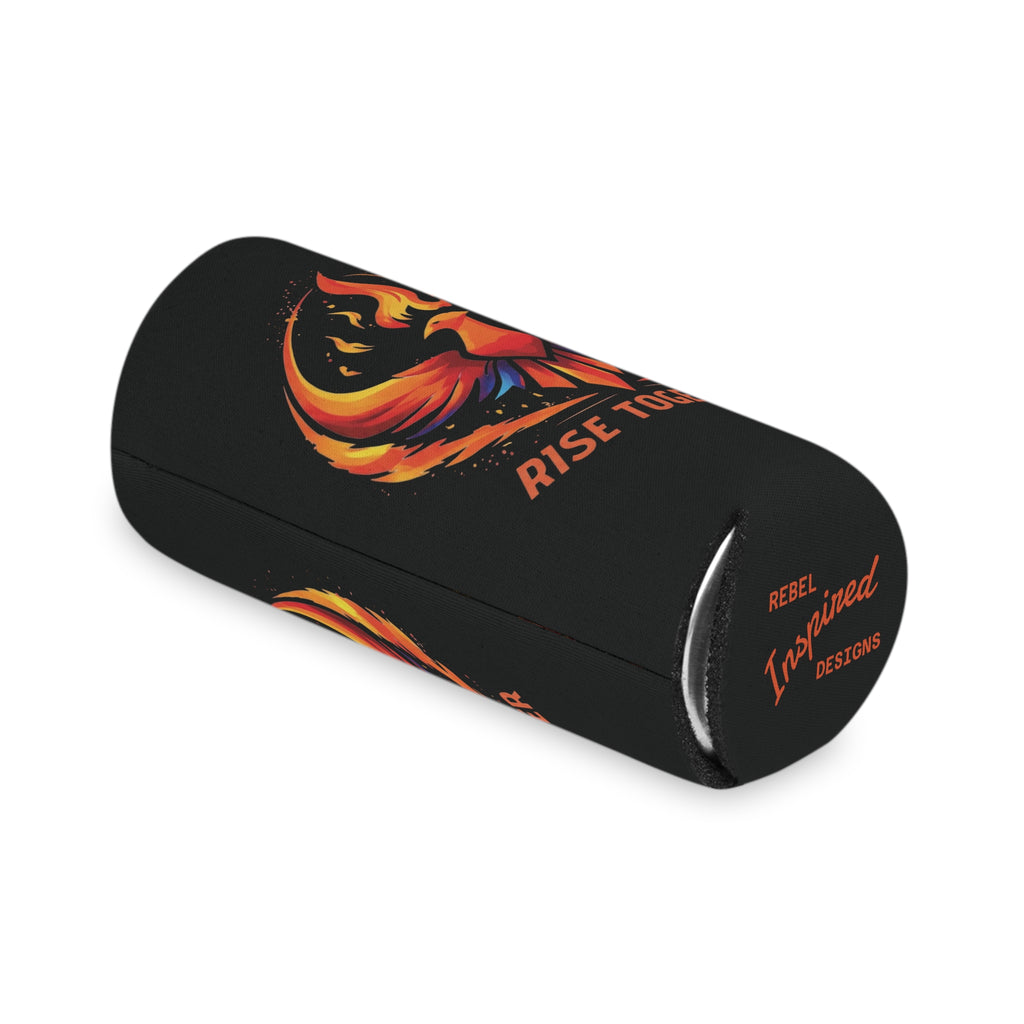 Rise Together Phoenix Can Cooler | Rising Phoenix Logo Beverage Insulator