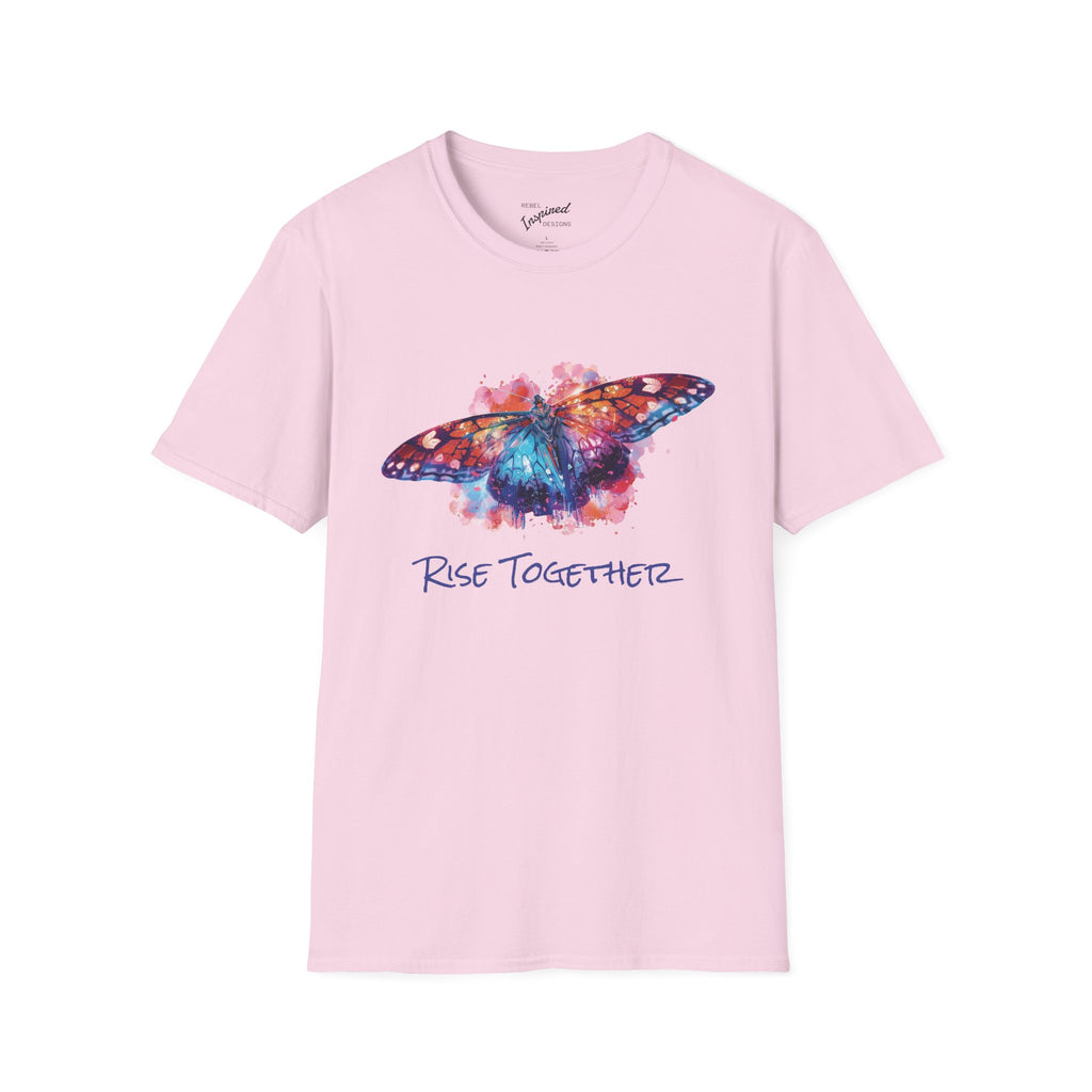 Butterfly Rise Together Graphic Tee | Equality Advocacy T-Shirt | Activist Gift