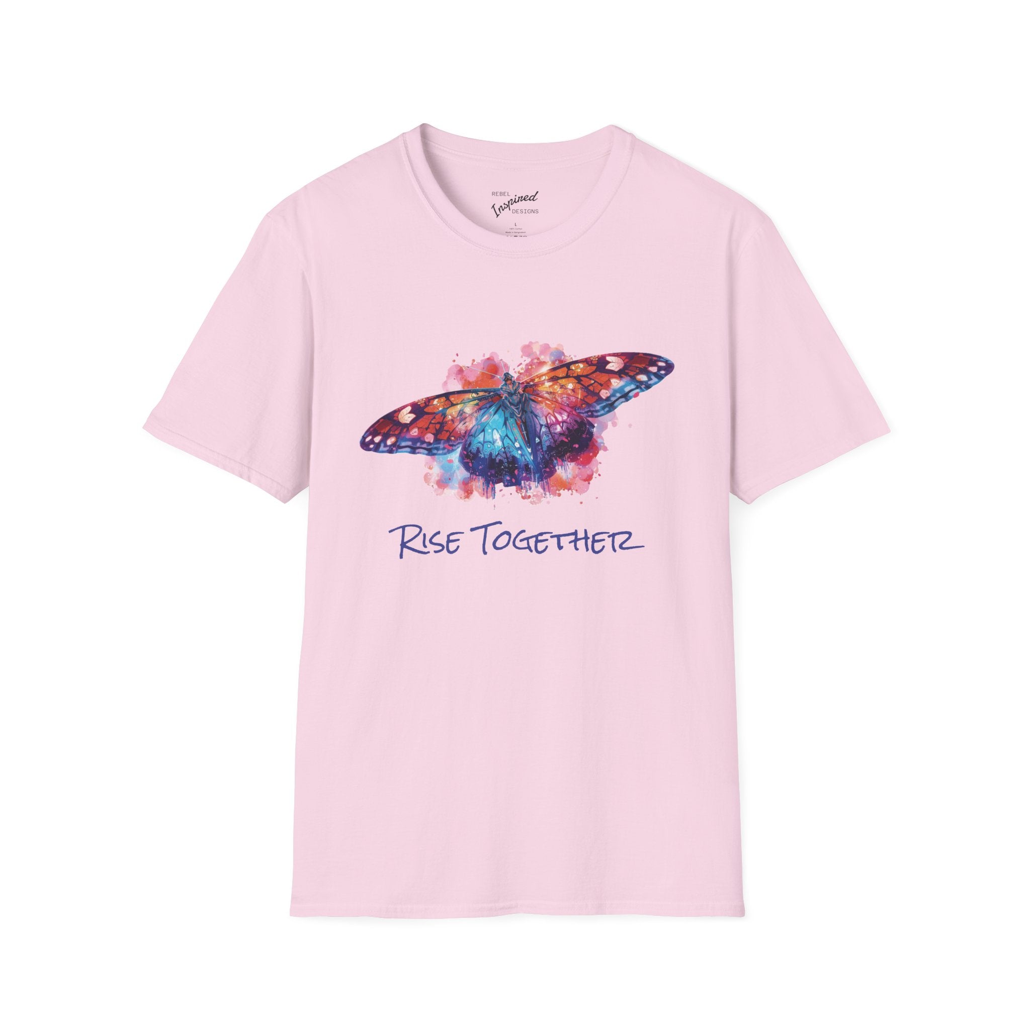 Butterfly Rise Together Graphic Tee | Equality Advocacy T-Shirt | Activist Gift