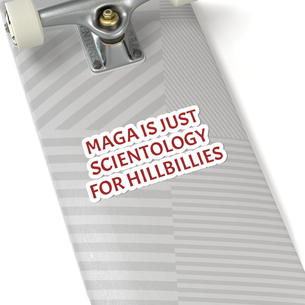 Hillbilly MAGA Kiss-Cut Stickers, Funny Stickers, Political Satire Decal
