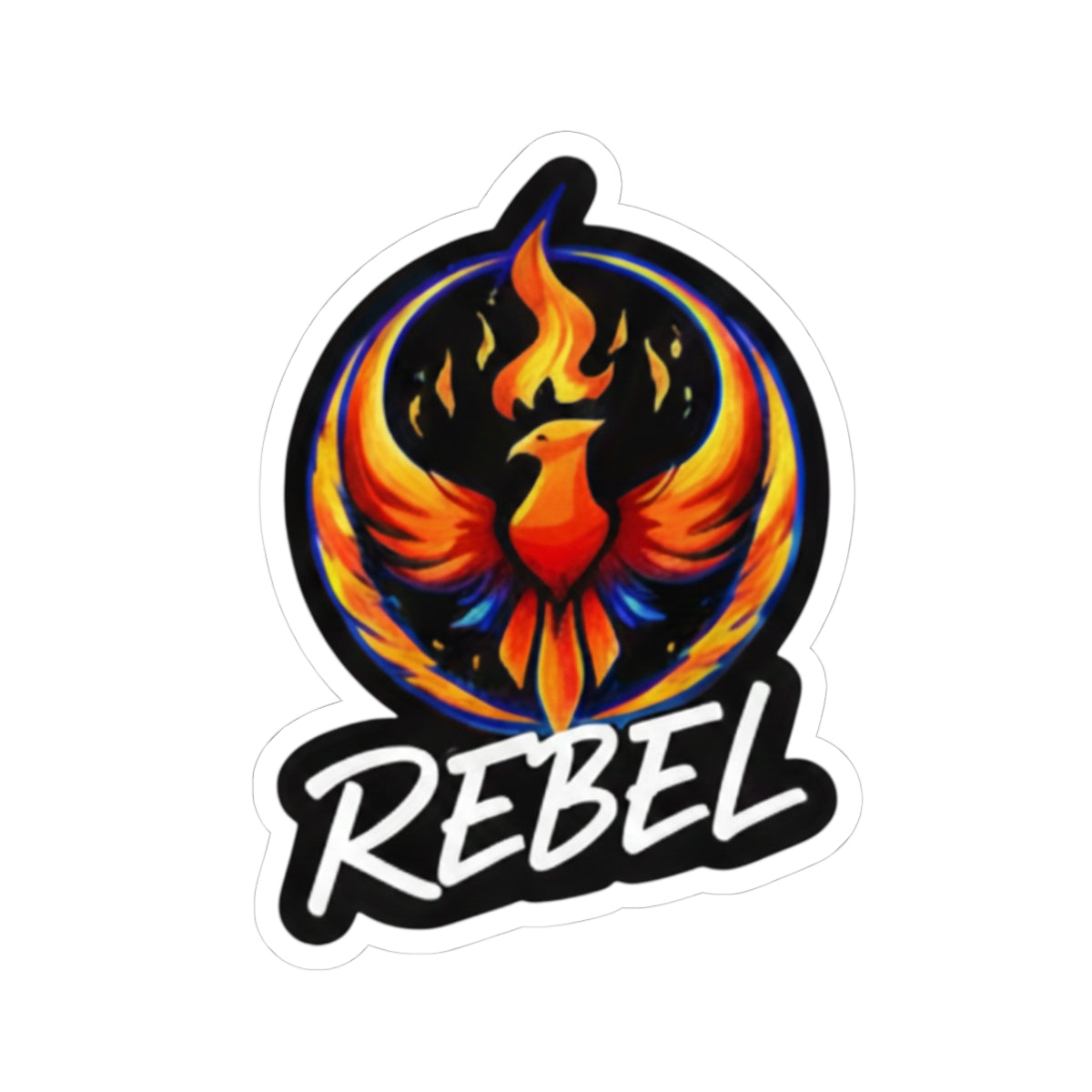Rising Phoenix Rebel Sticker | Kiss-Cut Vinyl Decal | Rebel Inspired Designs