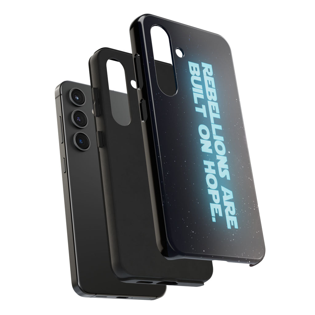 Rebel Phone Case | Rebellions Are Built on Hope iPhone & Android Cover | Sci-Fi Fan Gift