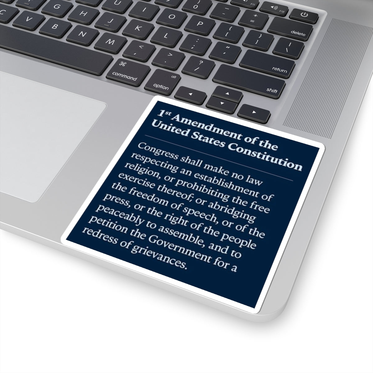 1st Amendment Sticker | Free Speech Vinyl Decal | Political Laptop Sticker