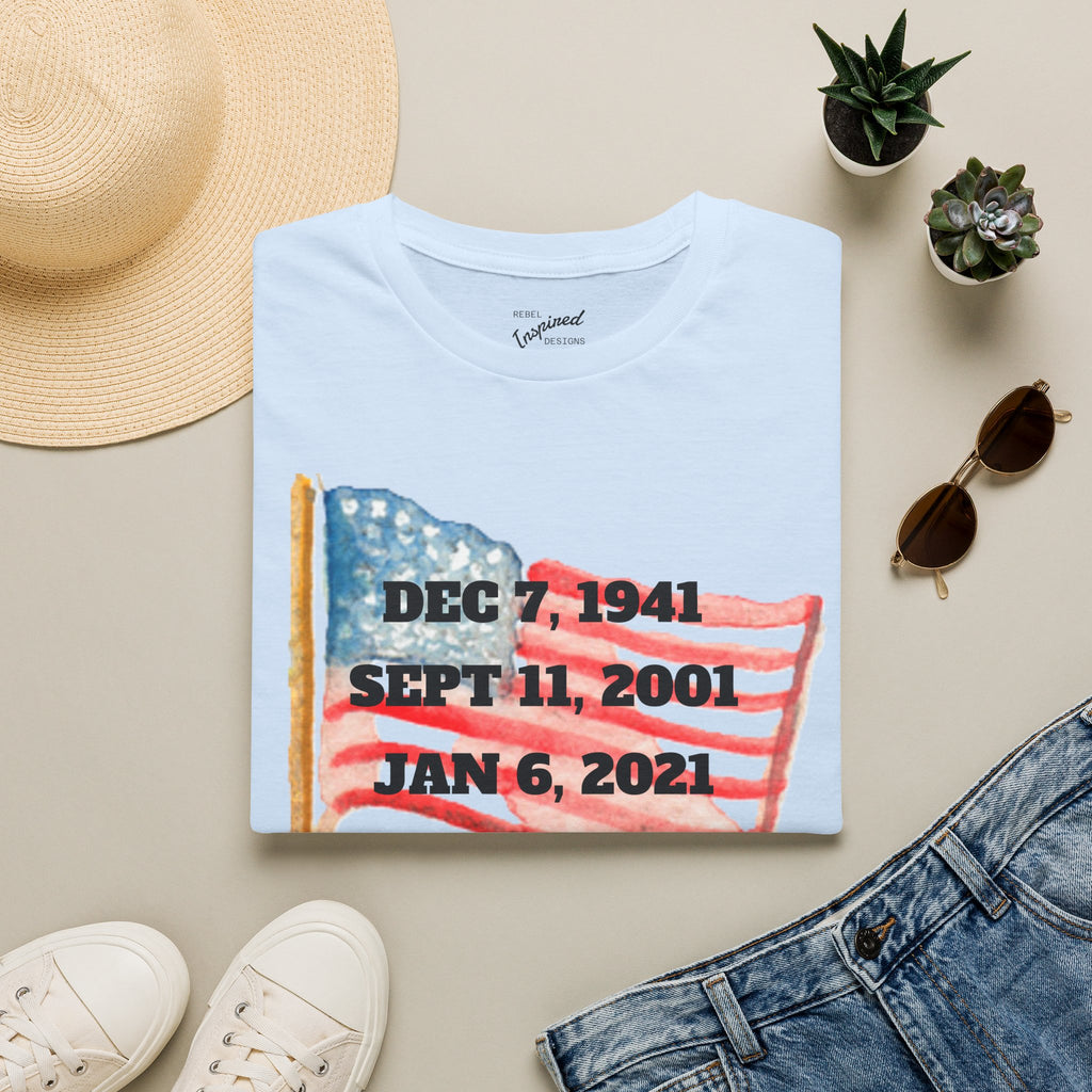 Never Forget T-Shirt, American History Tee, Patriotic Activist Gift