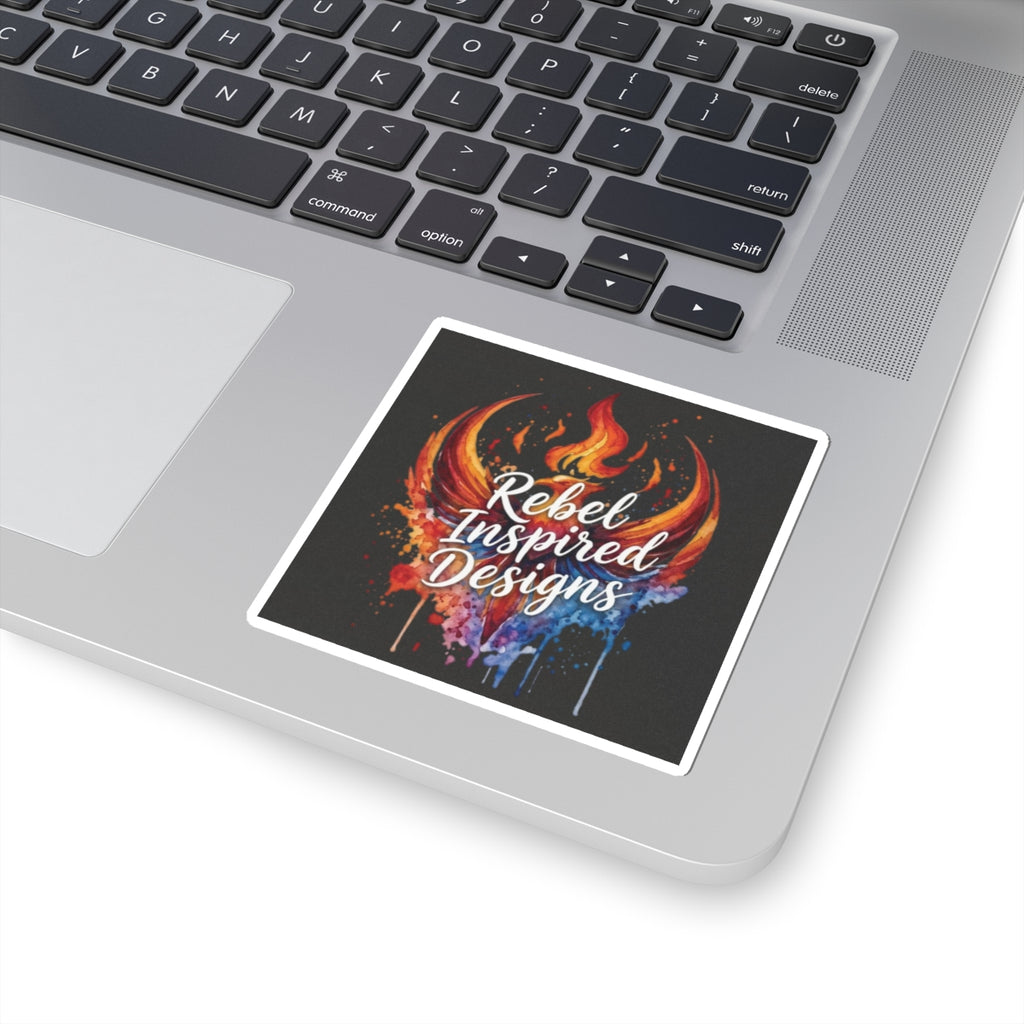 Rebel Inspired Designs Sticker | Fiery Phoenix Splash Decal | Activist Gift