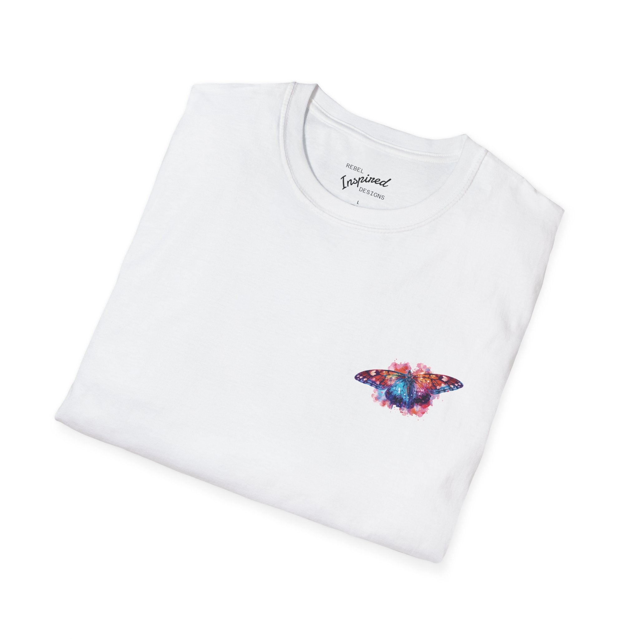 Butterfly Rise Together T-Shirt | Watercolor Inspirational Butterfly Tee | Equality Advocacy Gift